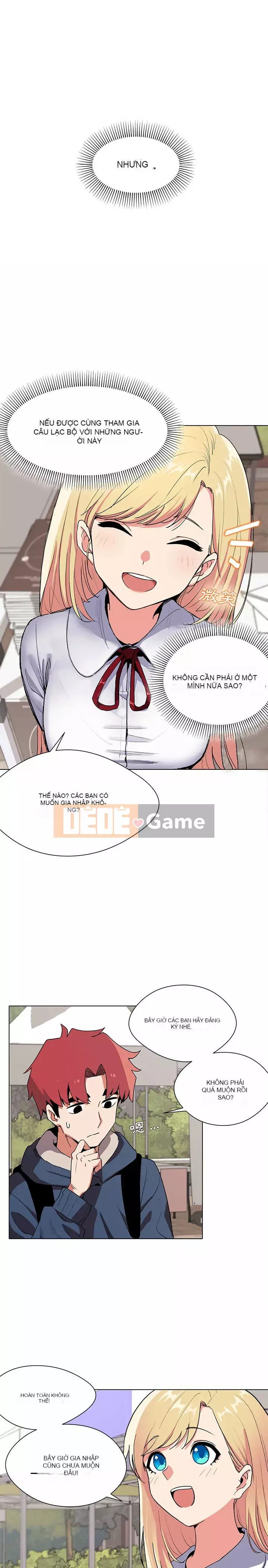 Cuộc sống đại học bắt đầu với các câu lạc bộ Chương 1-4