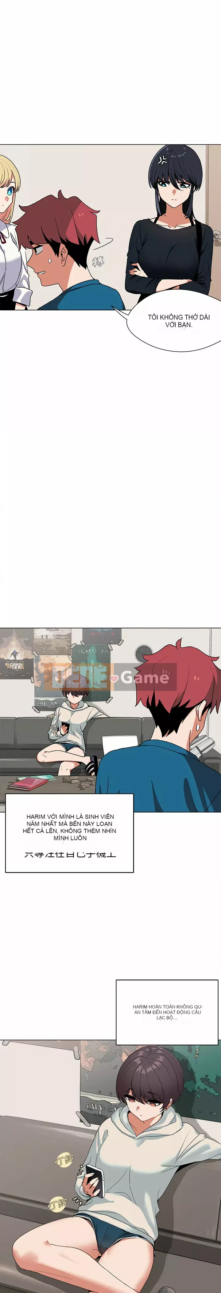 Cuộc sống đại học bắt đầu với các câu lạc bộ Chương 1-4