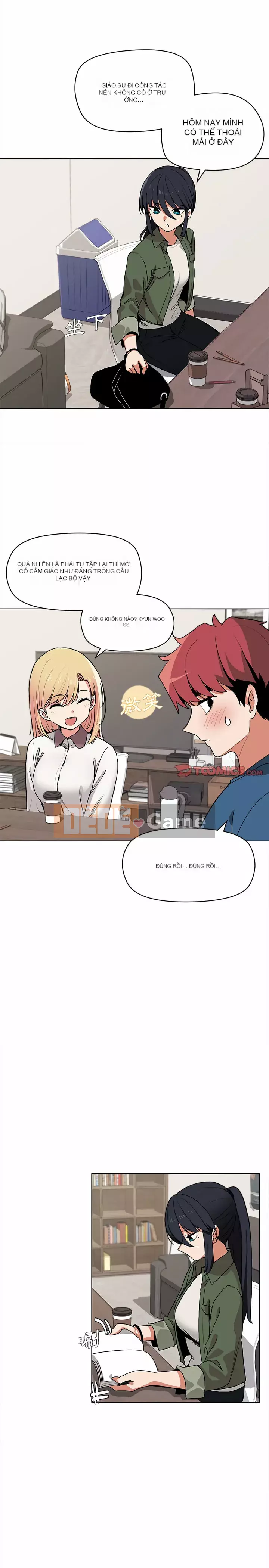 Cuộc sống đại học bắt đầu với các câu lạc bộ Chương 1-4