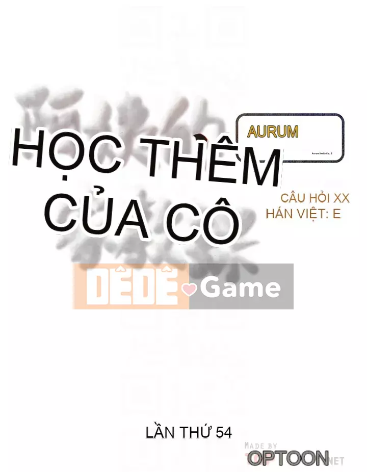 Bài học dạy kèm của dì Chương 53-54