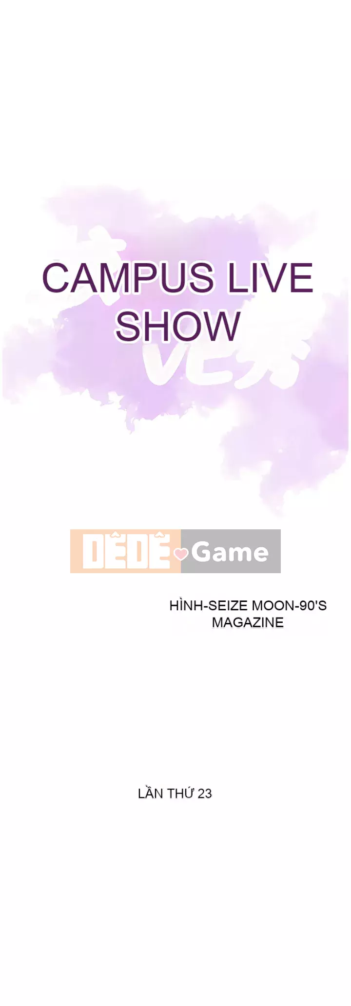 Khuôn viên trường TRỰC TIẾP Hiển thị Chương 1-67