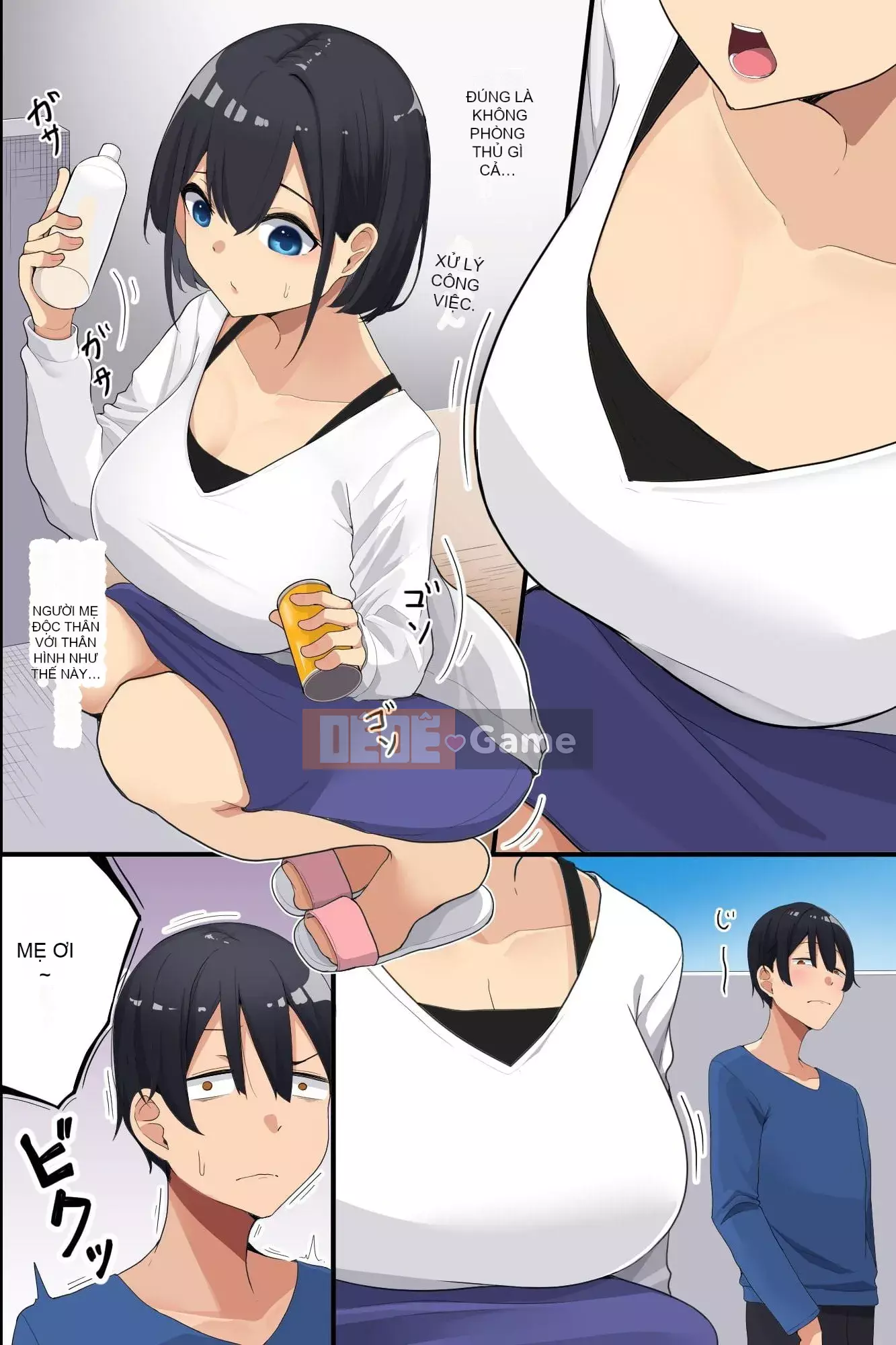 Chụp mẹ con hàng xóm ngực khủng bằng app!