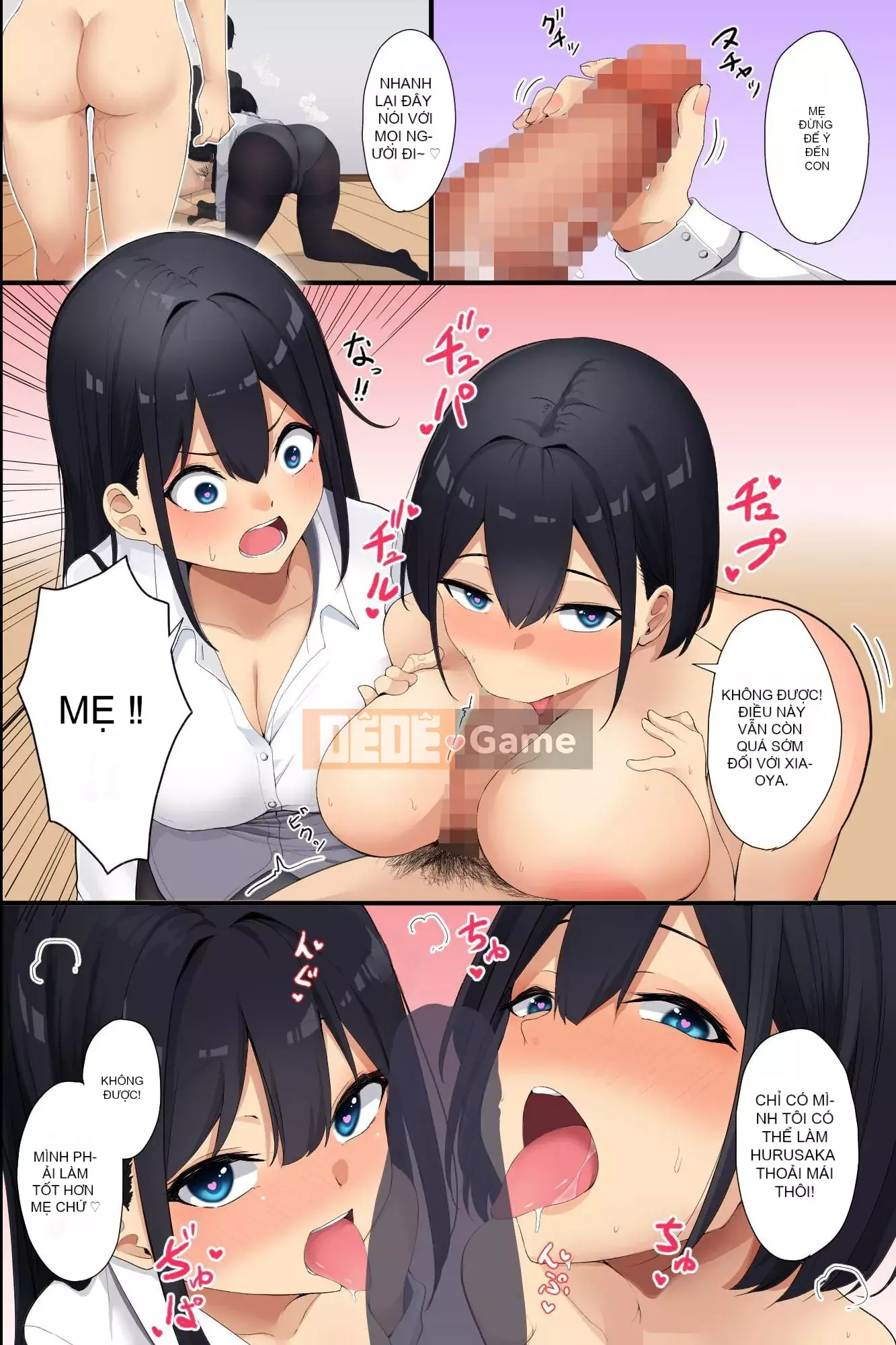 Chụp mẹ con hàng xóm ngực khủng bằng app!