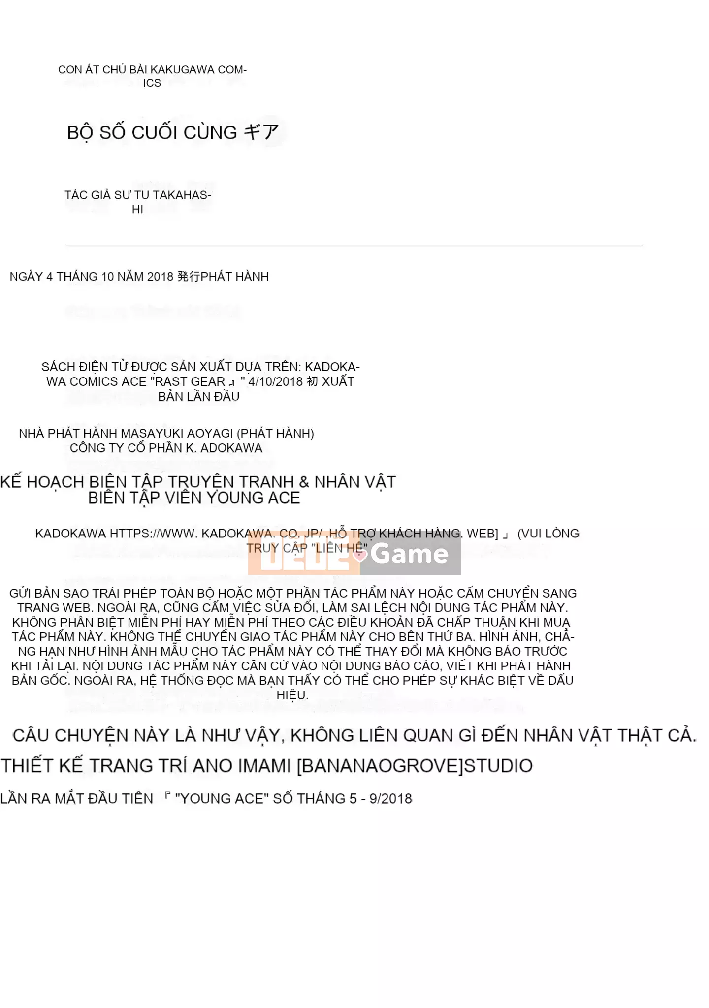 [Nhóm trăng non] [Osamu Takahashi] Last Geass 01 tập