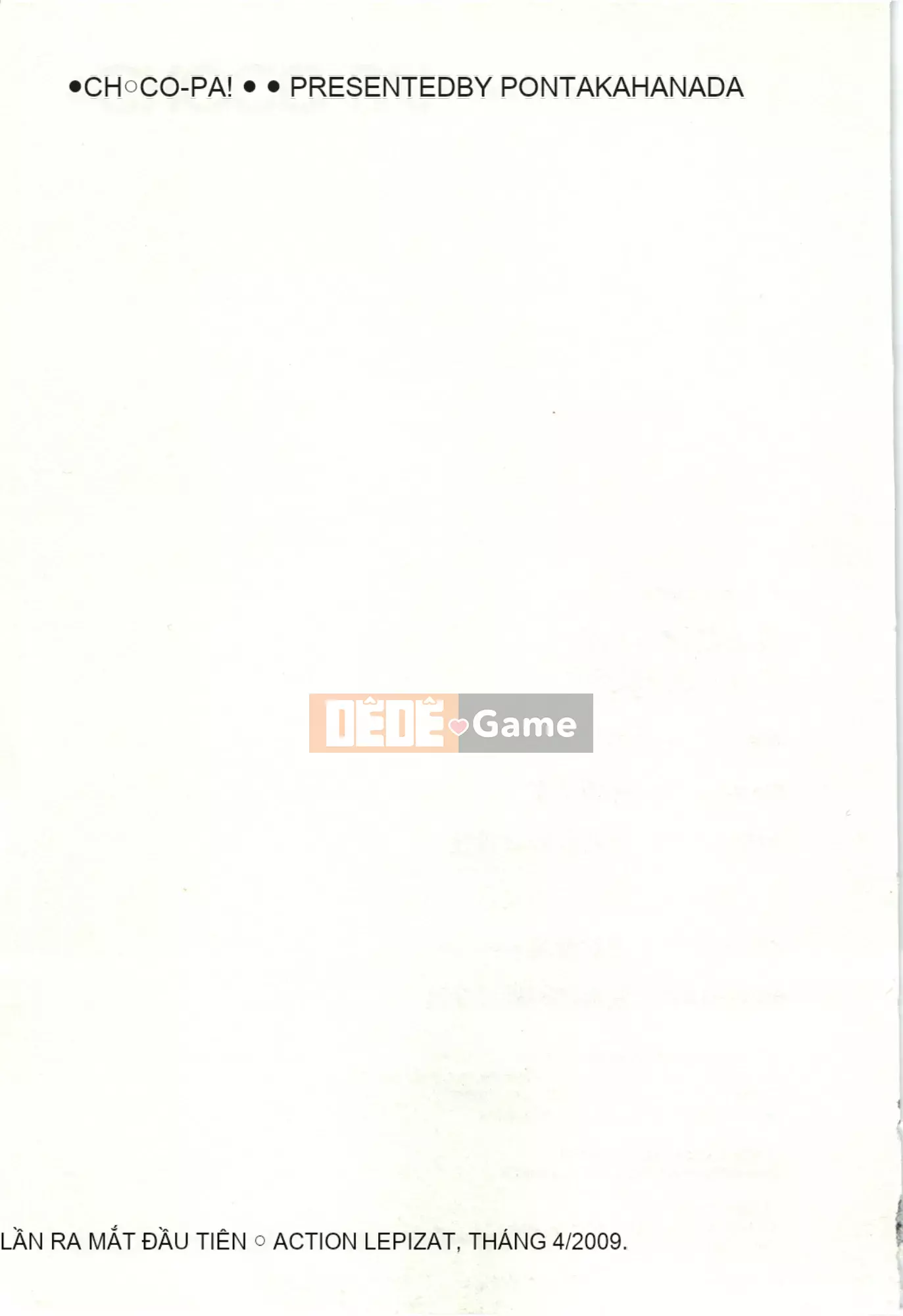 [Pon Kihanada] ChocoPa!01