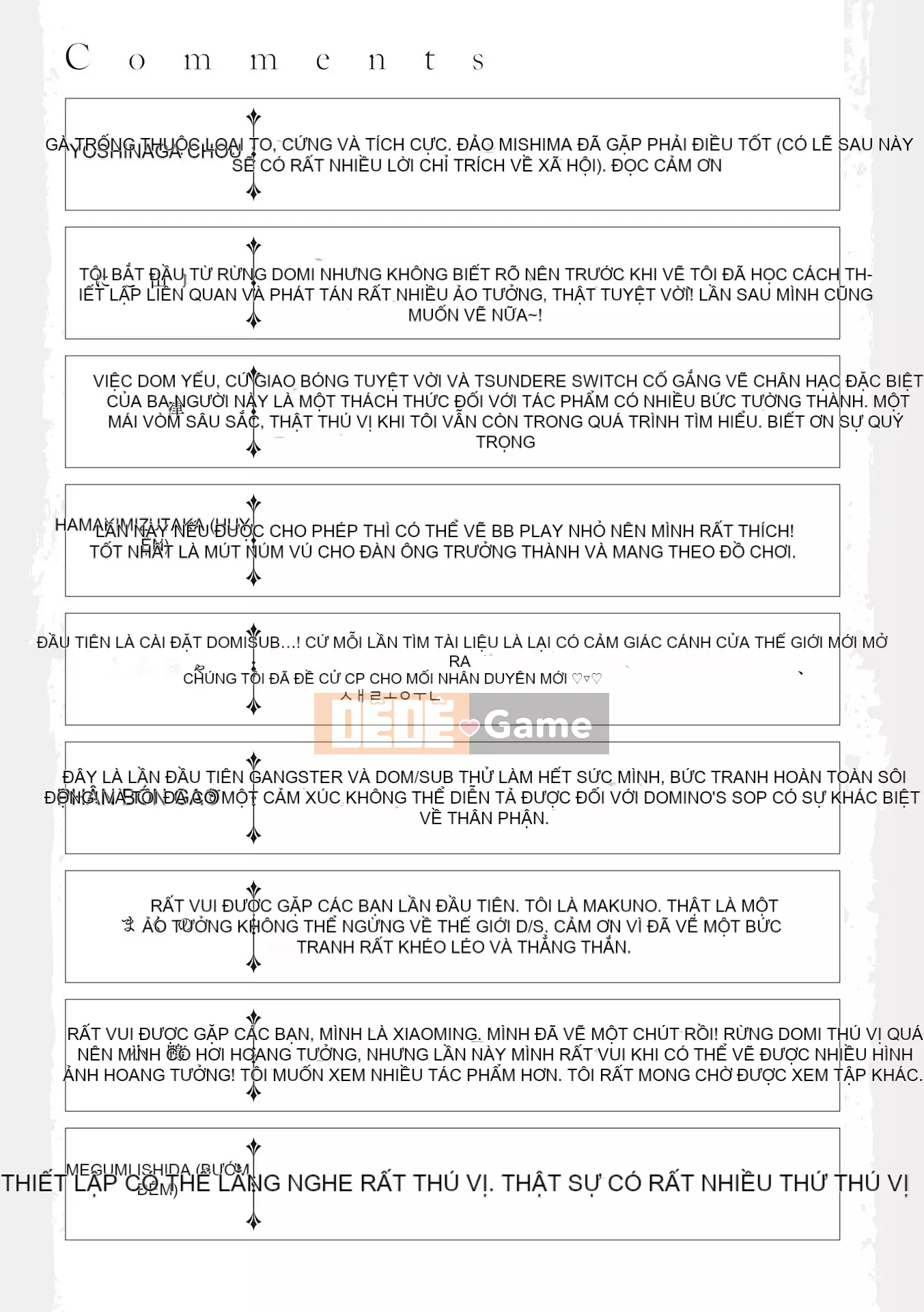 [Tuyển tập] Vũ trụ DomSub BL