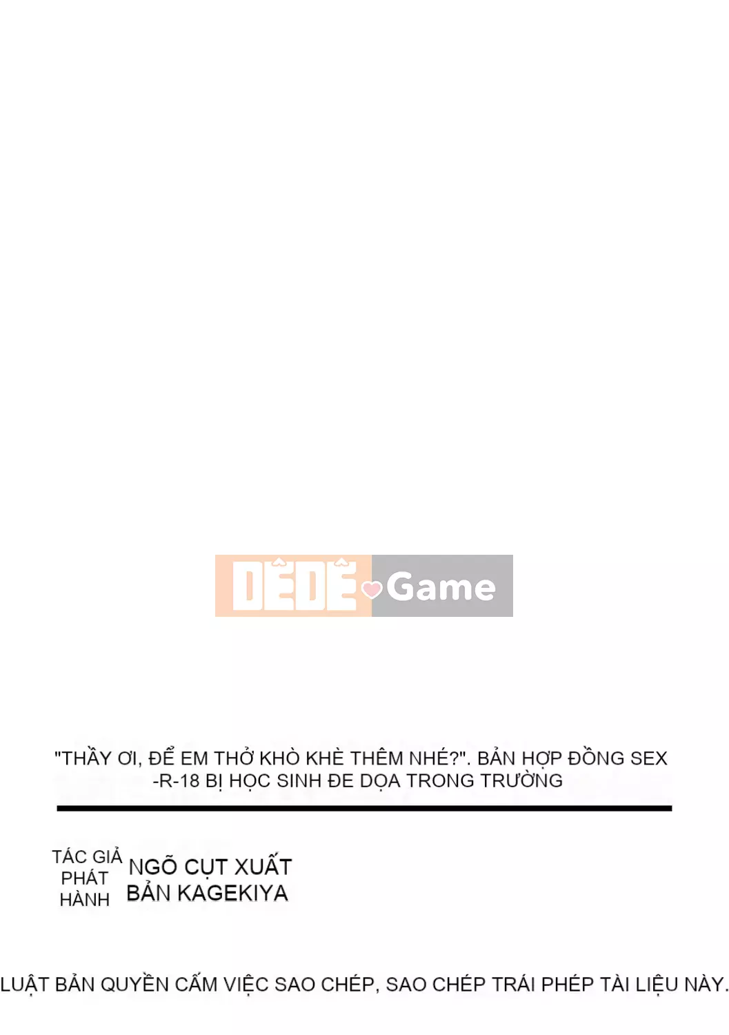 [Fukurokoji] "Thầy ơi, em sẽ làm thầy rên rỉ nhiều hơn-" Cưỡng ép quan hệ tình dục thô thiển với học sinh ở trường [Phiên bản kết hợp R-18]