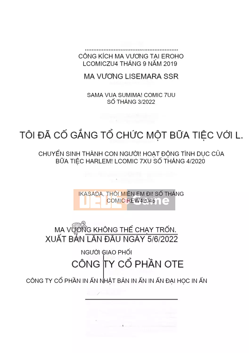 [Kousuke] Maou-sama không thể trốn thoát [Kỹ thuật số]