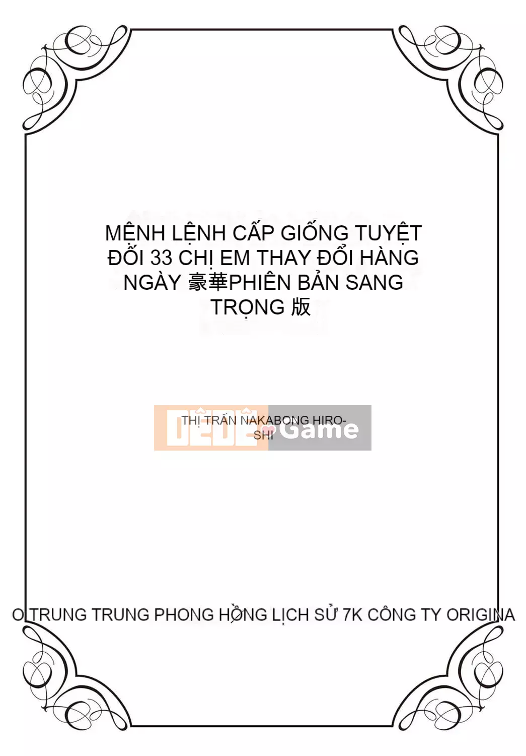 [Hiroshi Nakamine] Lệnh gieo hạt tuyệt đối!