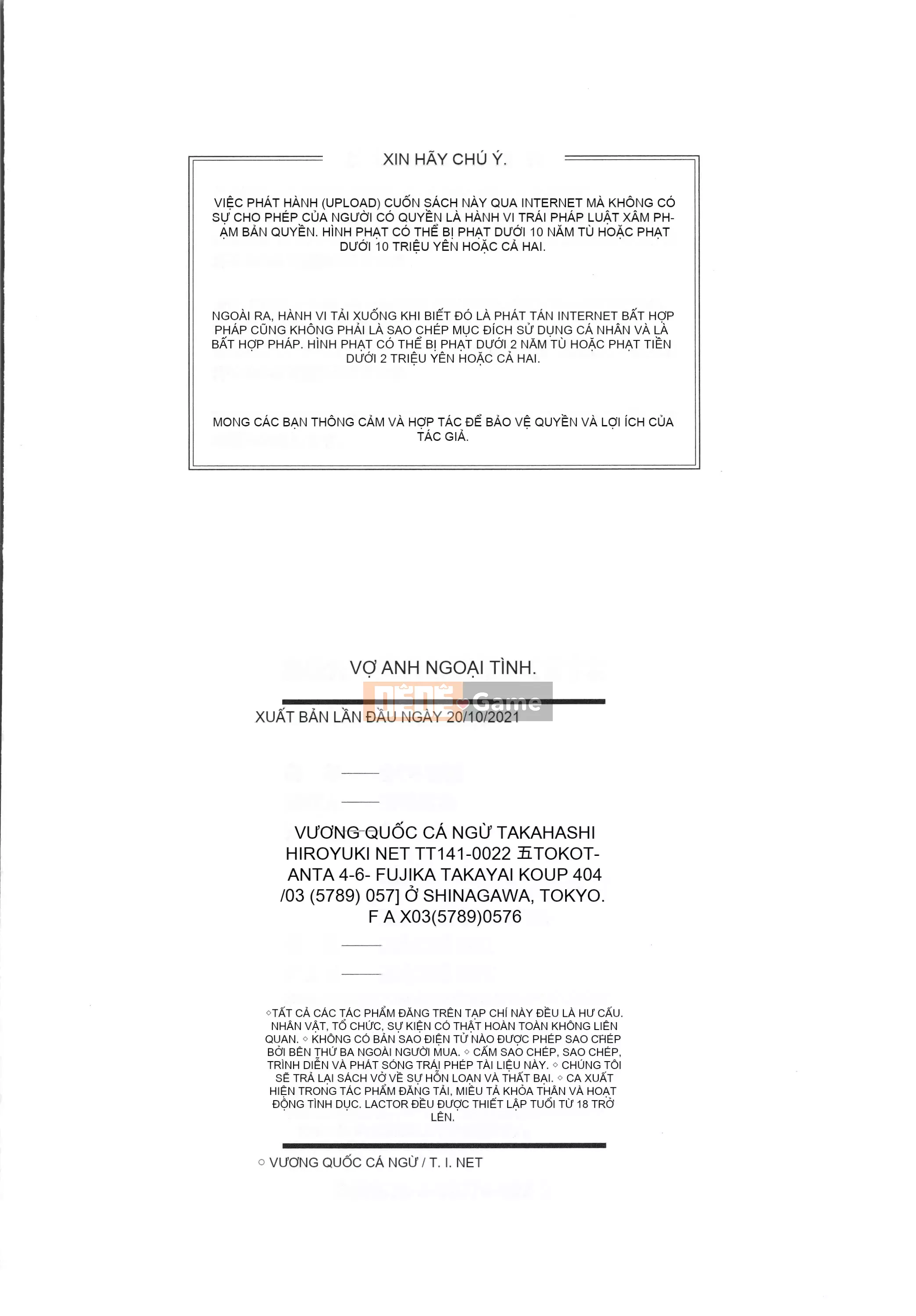 [Tuna Empire] Vợ anh đang lừa dối anh