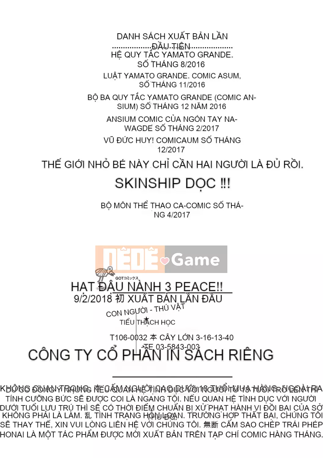 [Kemono] Hamekko 3Hòa Bình!!!