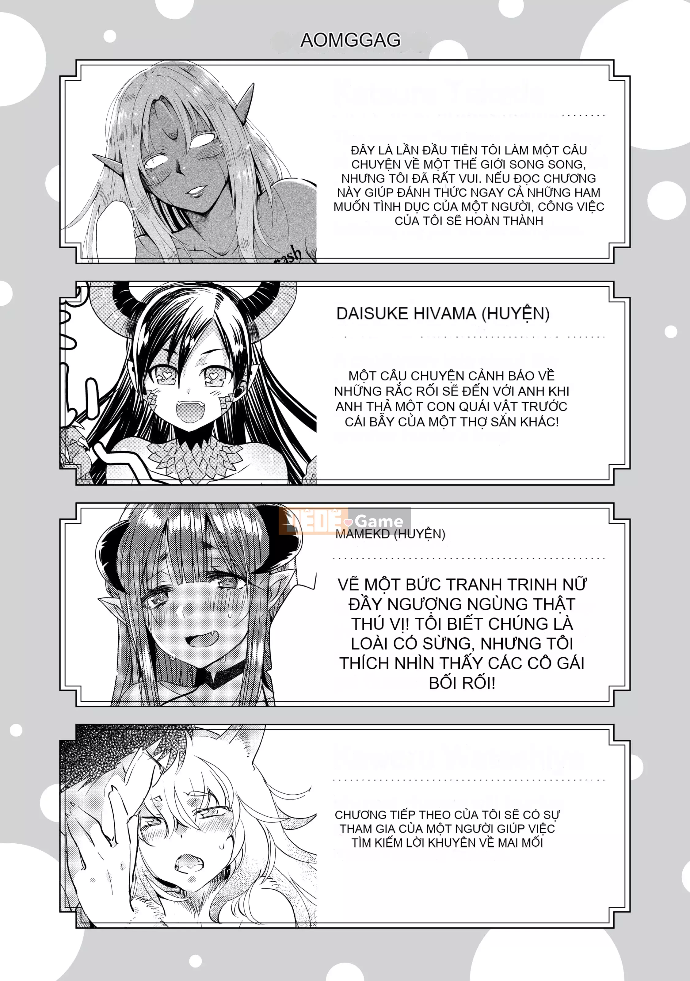 Những cô gái quái vật có nhu cầu về hạt giống