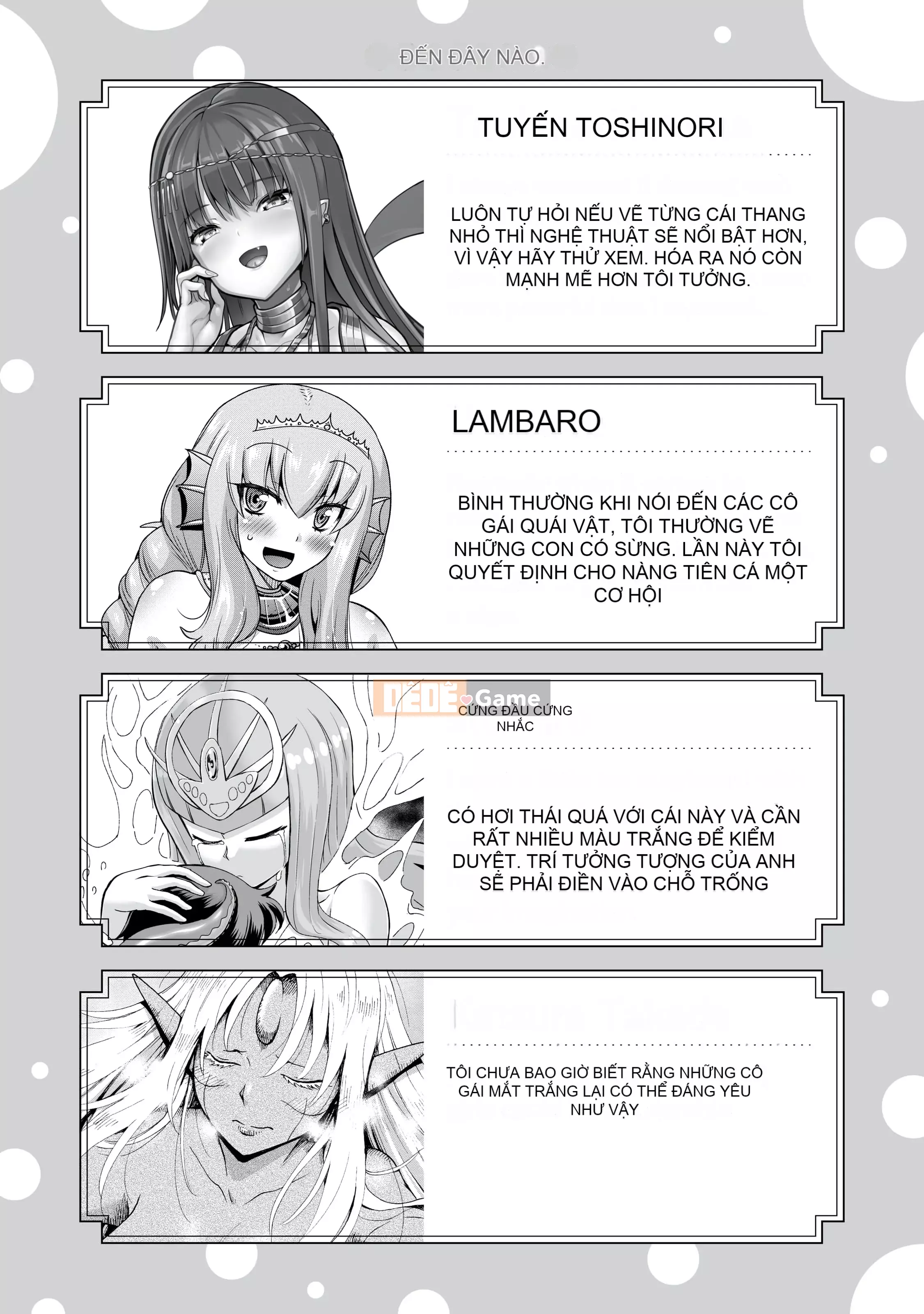 Những cô gái quái vật có nhu cầu về hạt giống