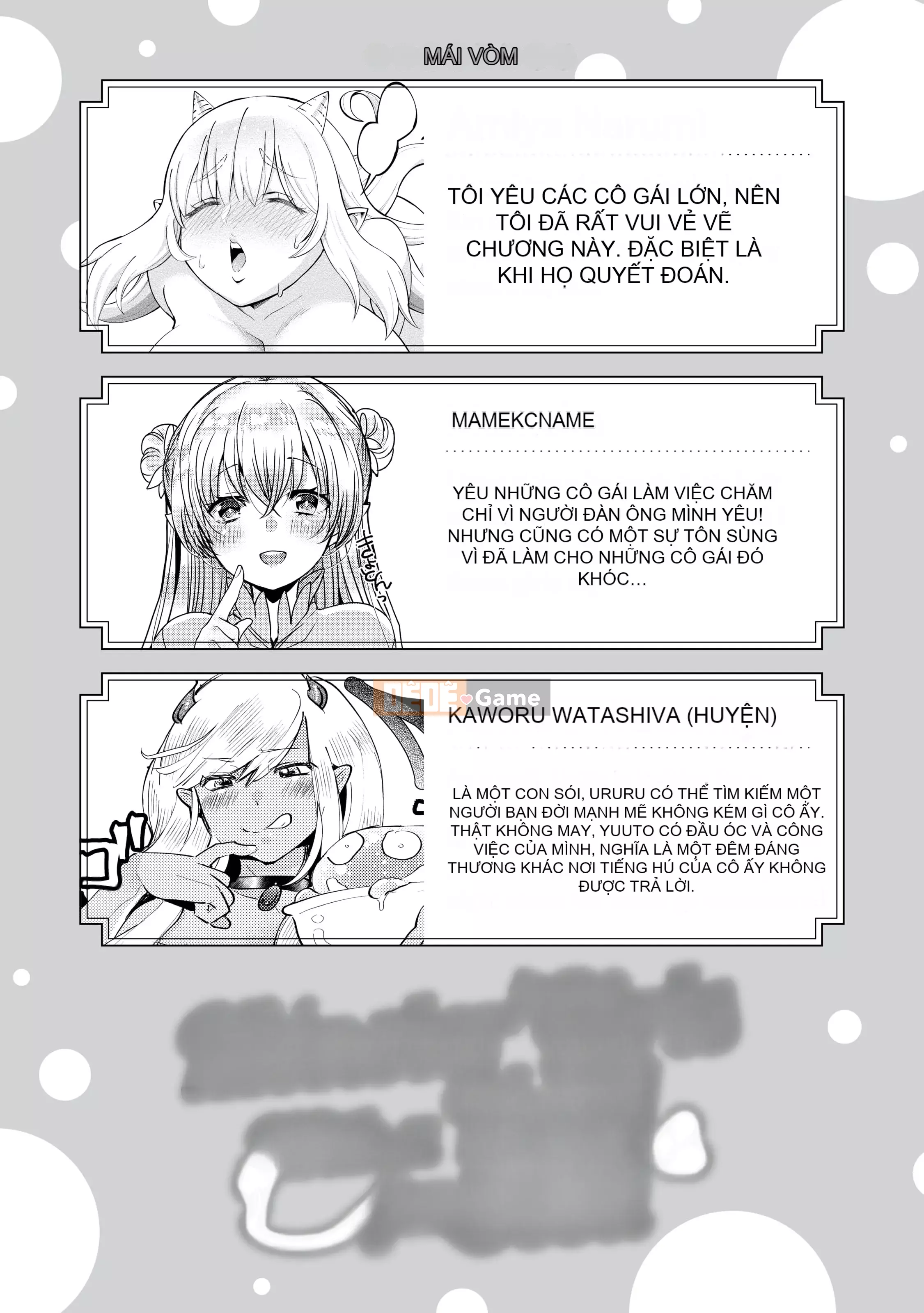 Những cô gái quái vật có nhu cầu về hạt giống