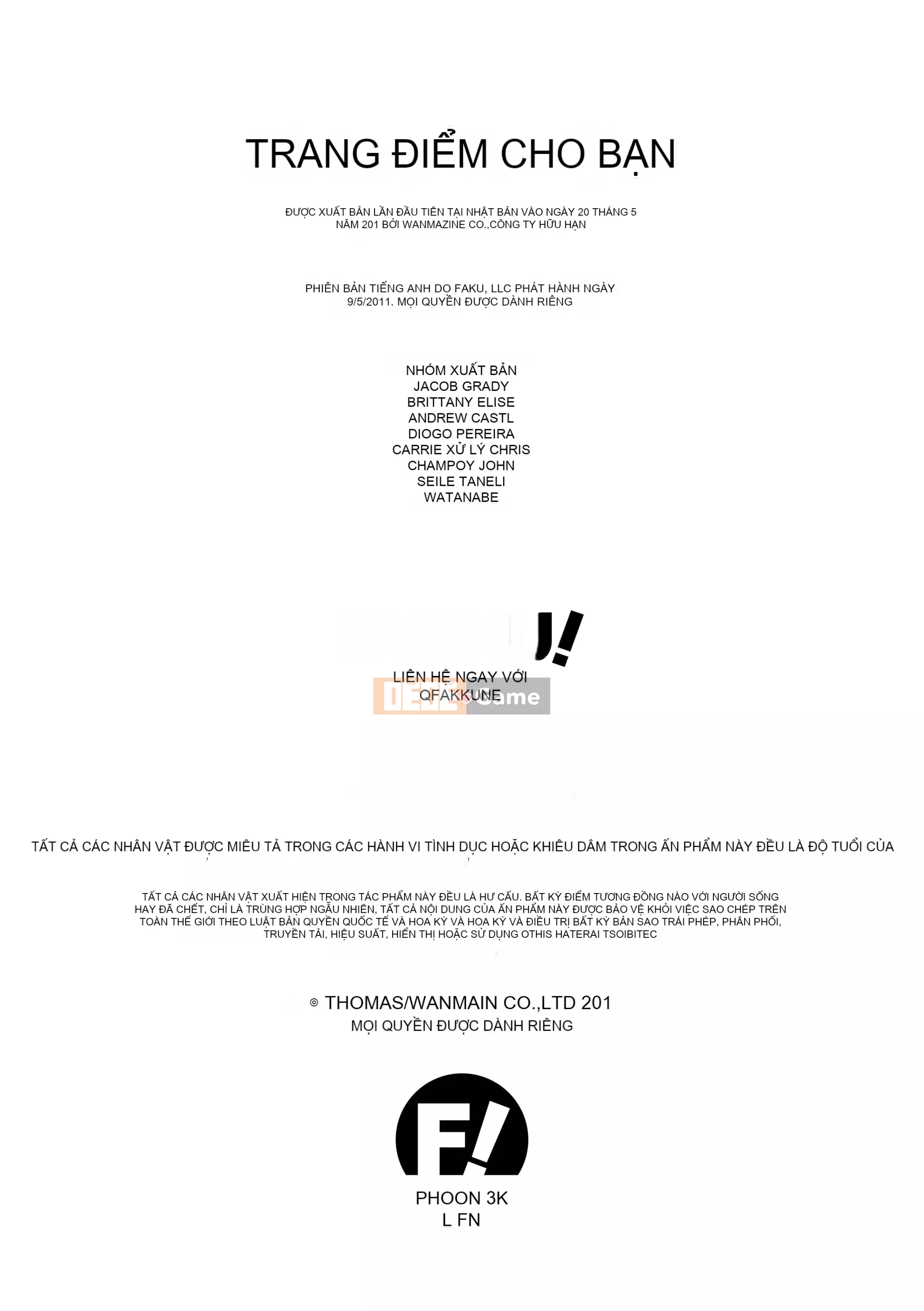 [Thomas] Trang Điểm Cho Bạn