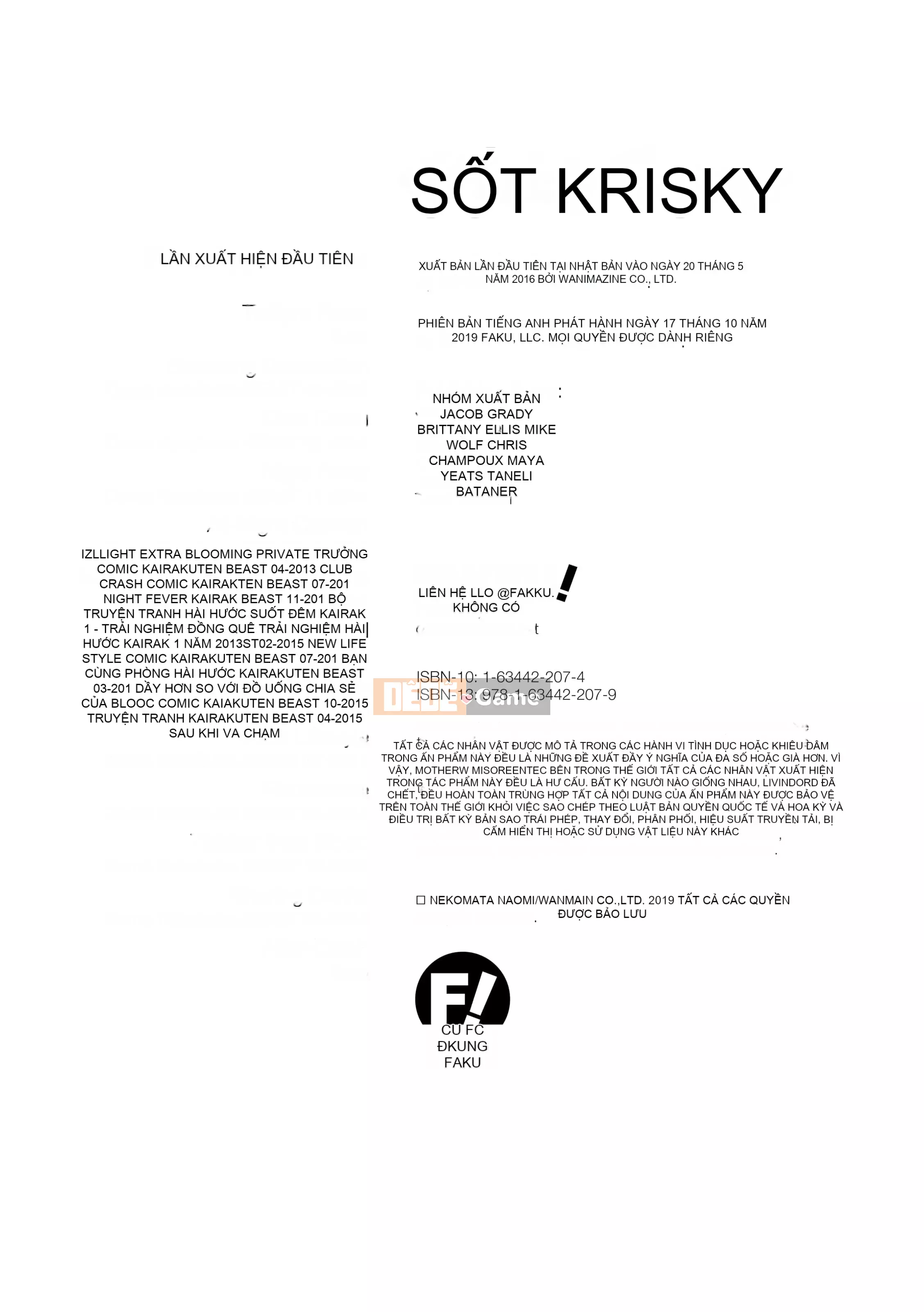 [Nekomata Naomi] Cơn sốt đáng sợ