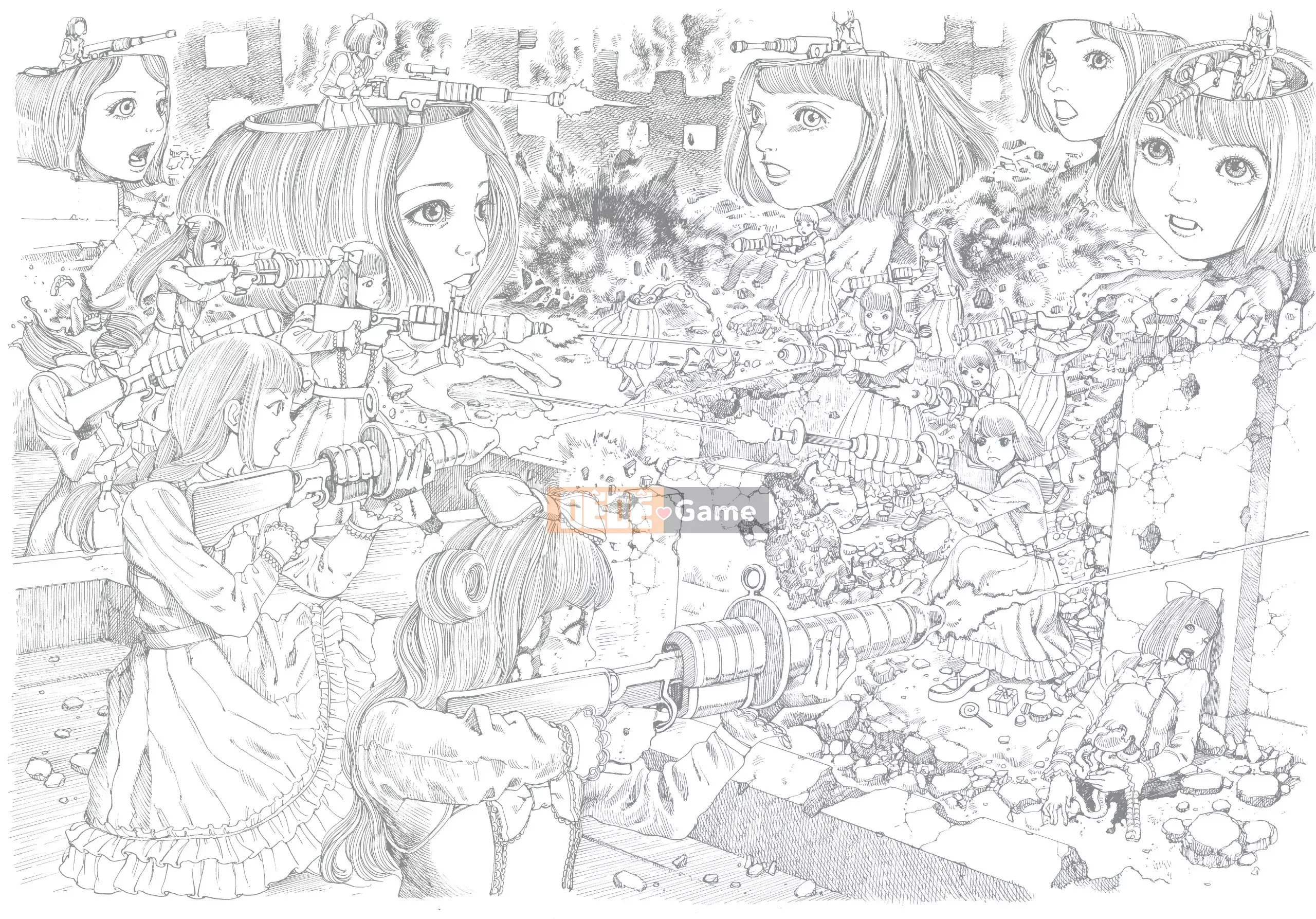 [Shintaro Kago] Súng tình yêu siêu chiều