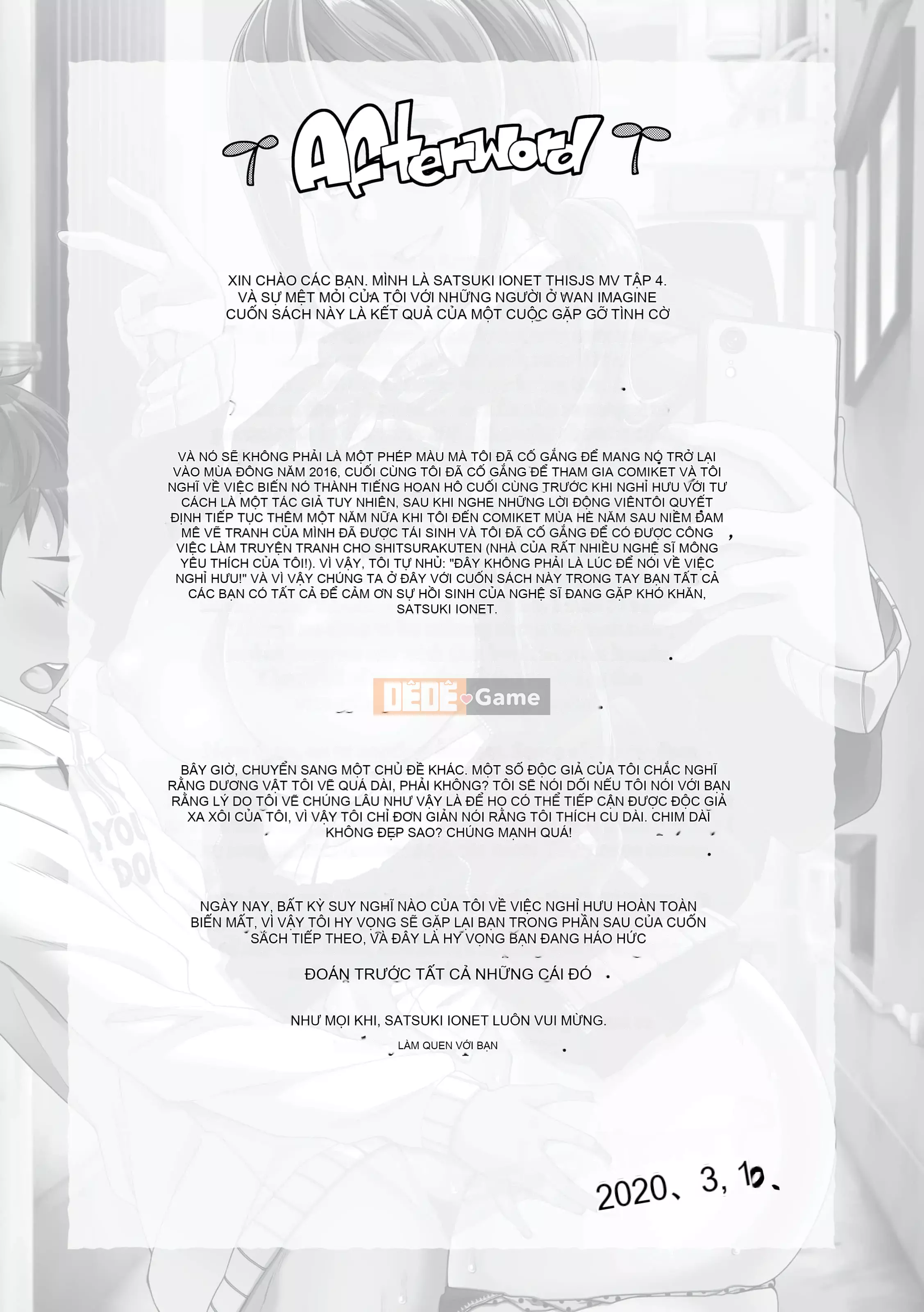 [Satsuki Imonet] Cuộc sống đĩ điếm