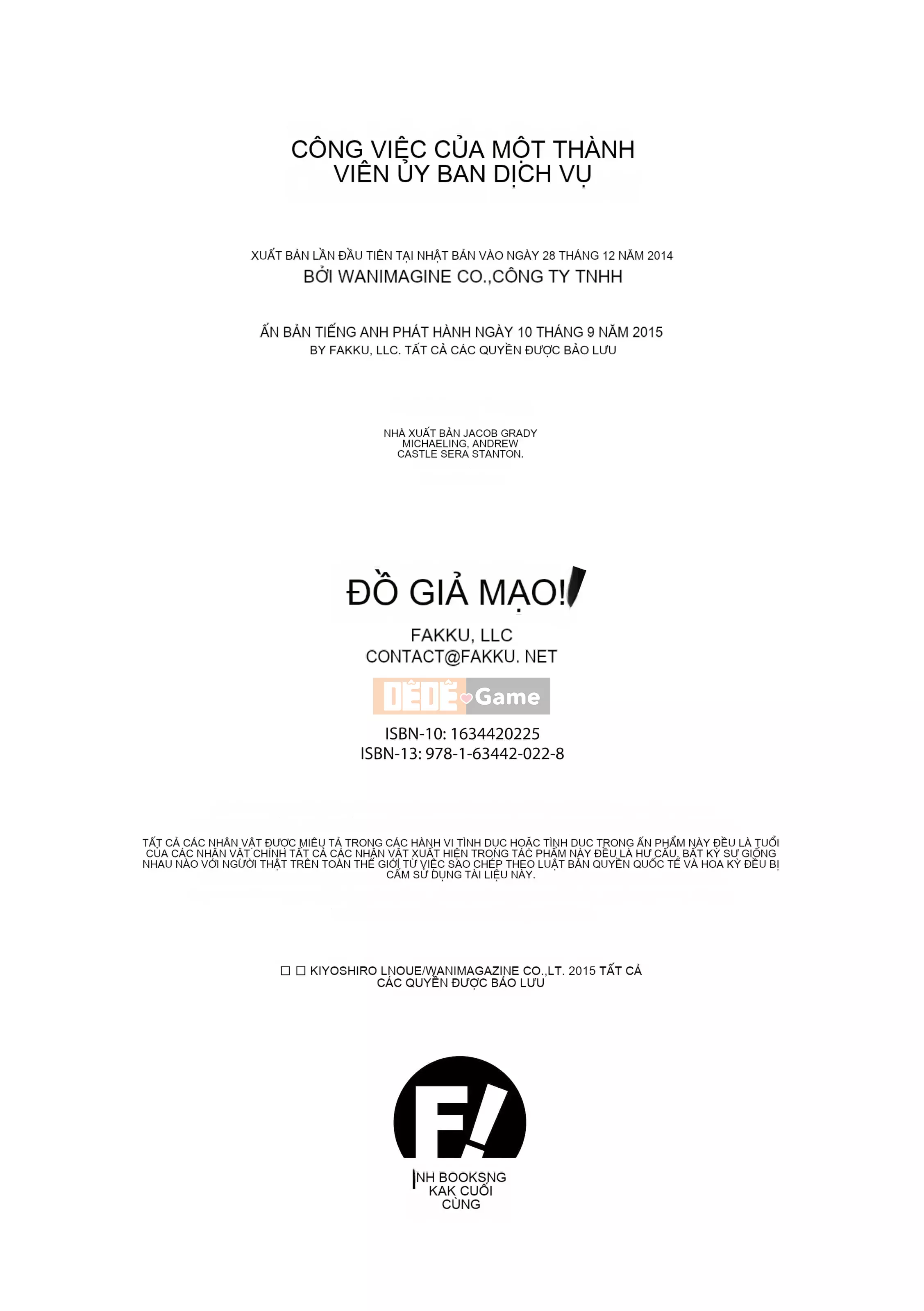 [Kiyoshiro Inoue] Công việc của Ủy viên Ủy ban Dịch vụ