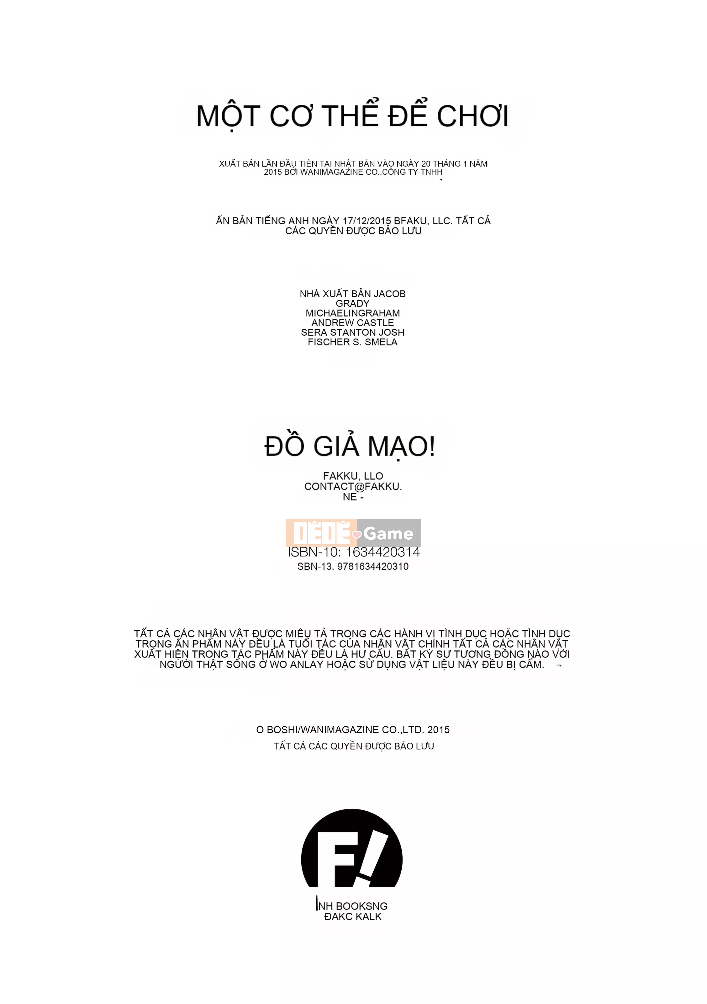 [Bosshi] Một cơ thể để chơi