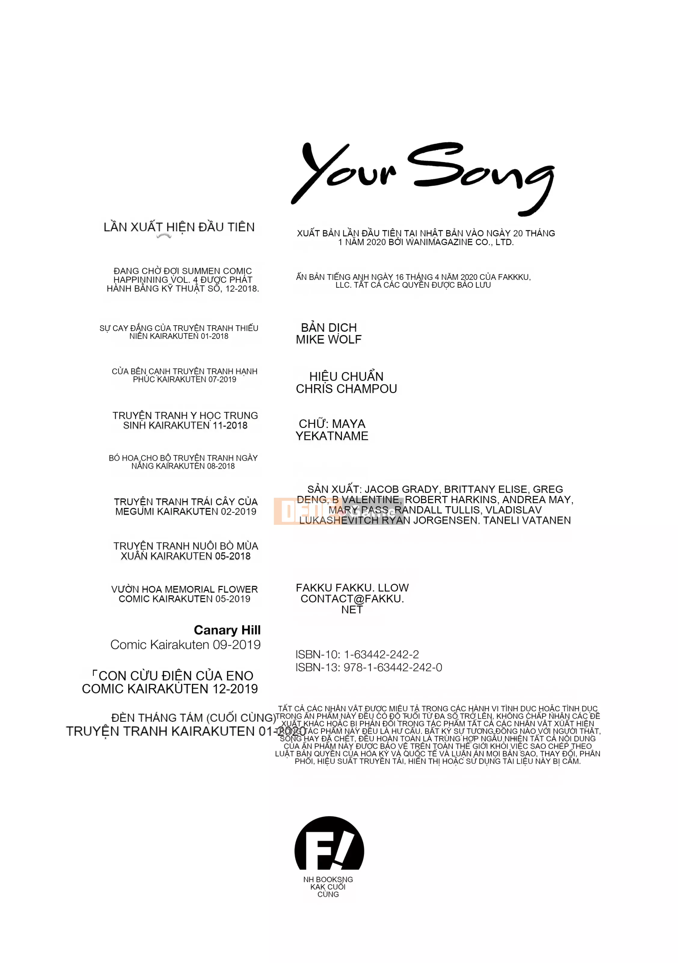 [Fujimaru] Bài hát của bạn