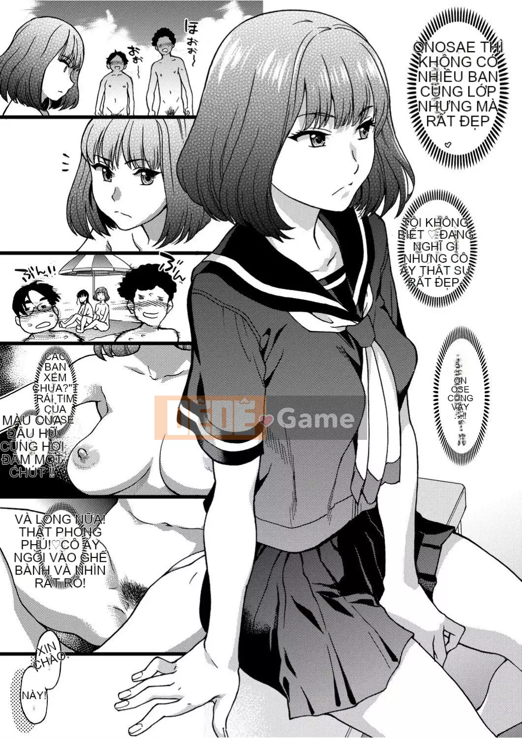 [Shiwasu no Okina] Trong chuyến dã ngoại của trường đến một bãi biển khỏa thân!!