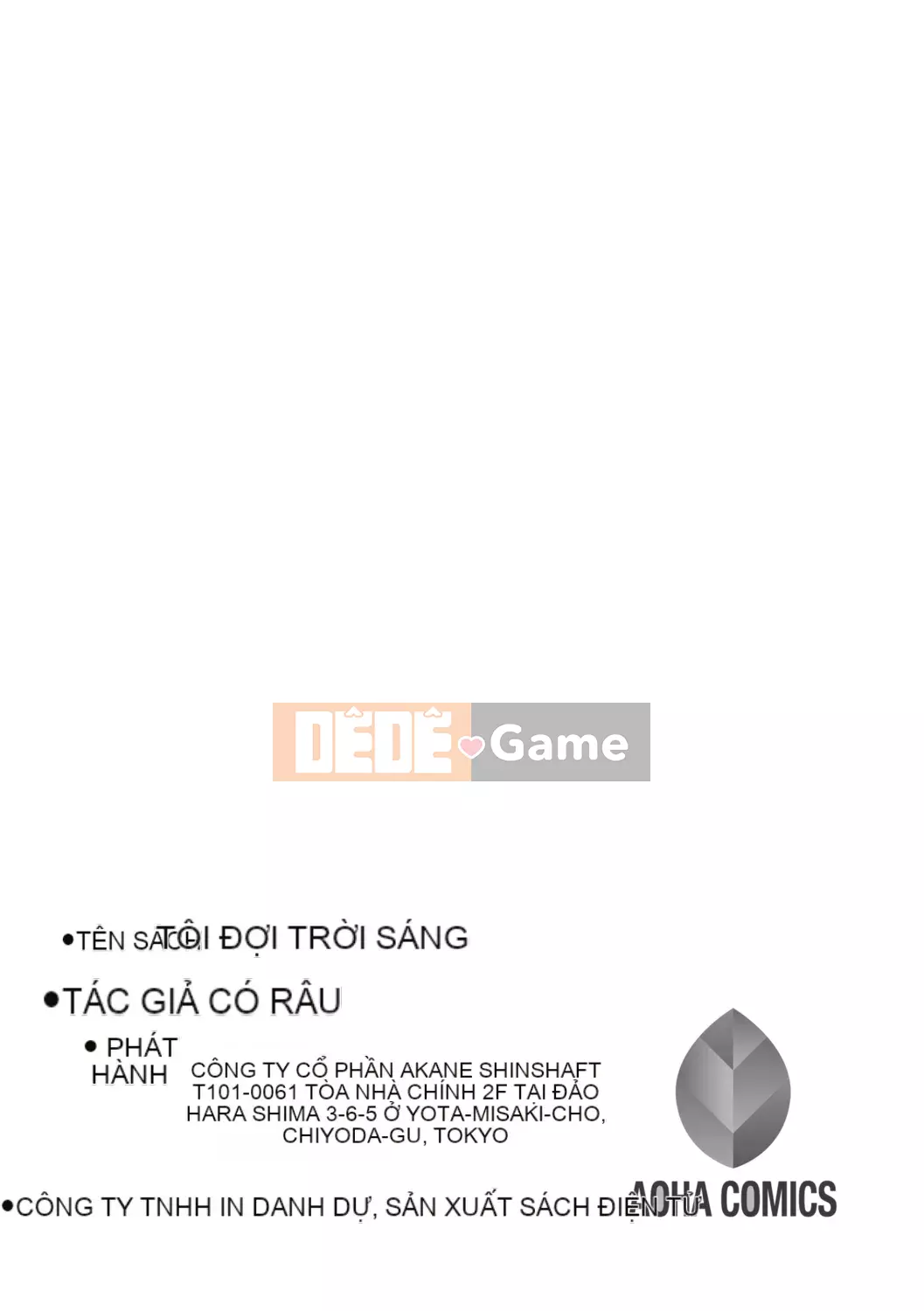 [Higeta] Chờ đợi bình minh [Kỹ thuật số]