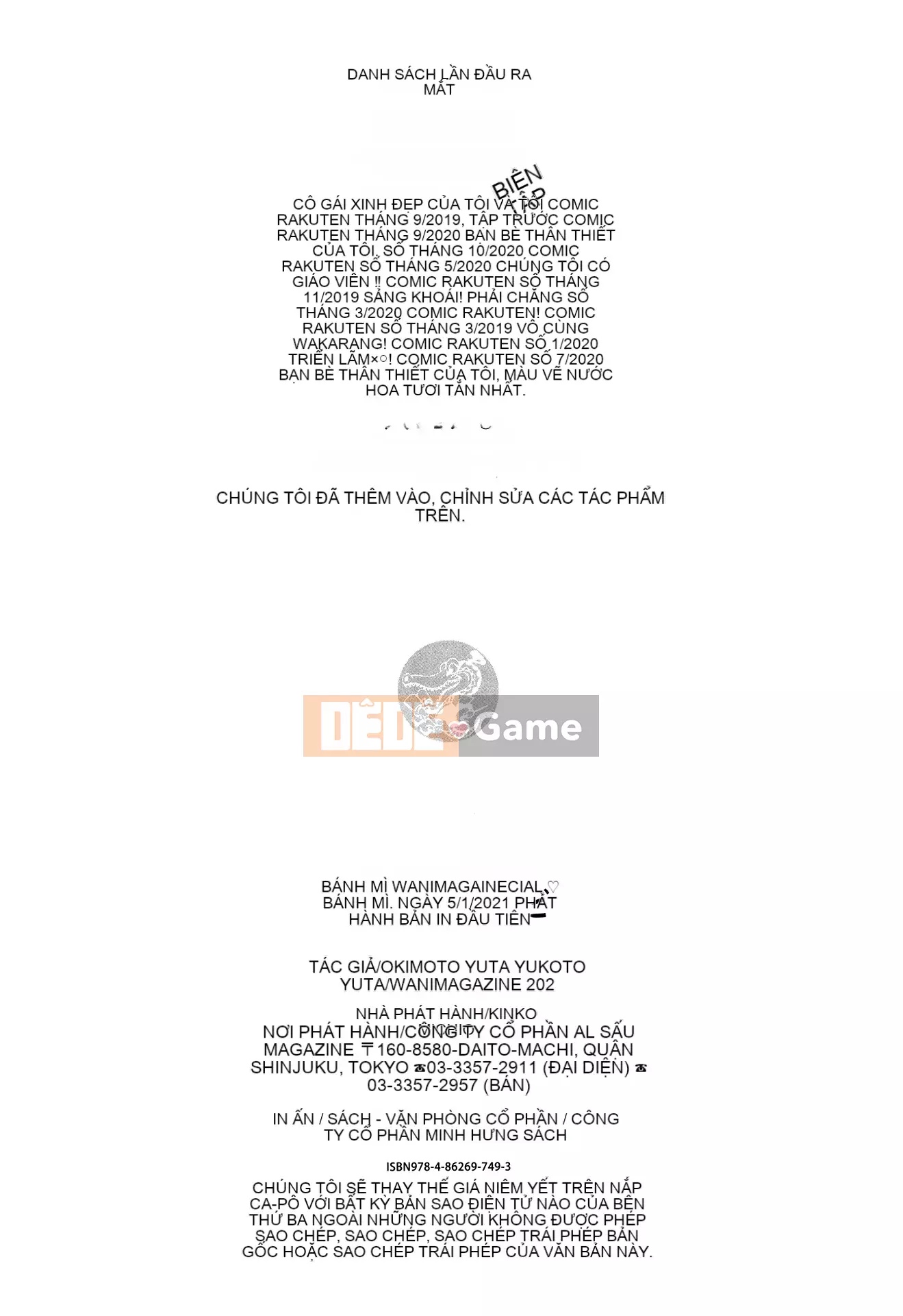 [Okumoto Yuta] Cuộc diễu hành Pai + tờ rơi 4P