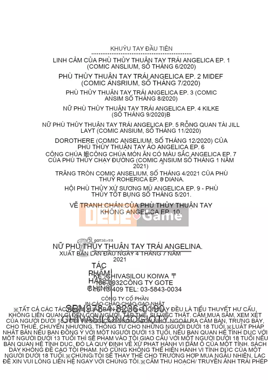 [Chiba Toshirou] Kuchikiki Majo no Angelica [Kỹ thuật số]