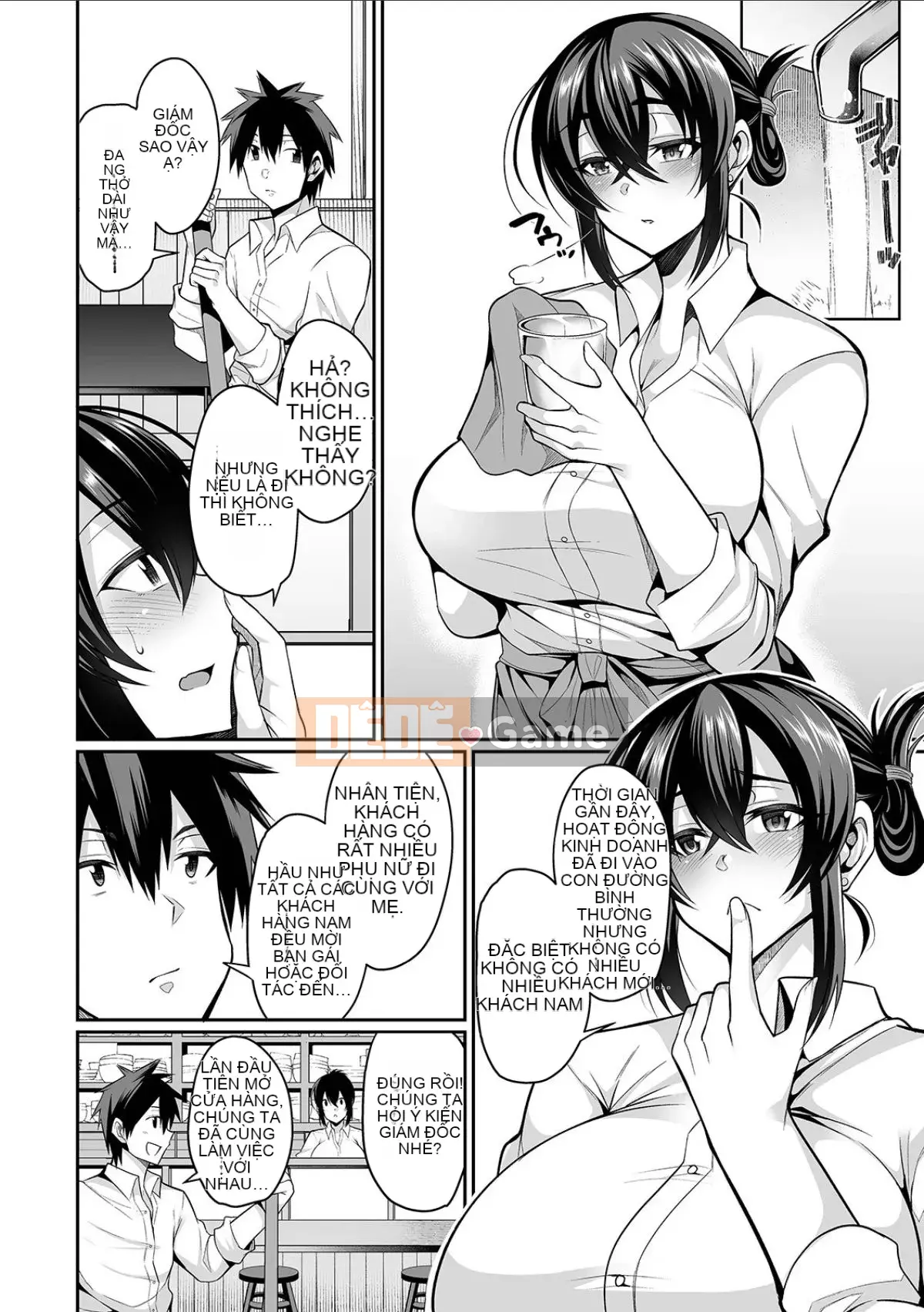 [Tamashii no Ekiga X Shinbashitsuki Hakujigogosha] (Truyện tranh cao cấp) [Nishida Megane] Bakunyuu Tsuma no Inshinami [Kỹ thuật số]