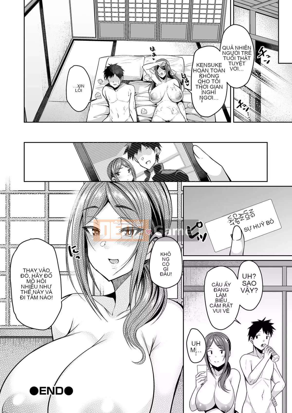 [Tamashii no Ekiga X Shinbashitsuki Hakujigogosha] (Truyện tranh cao cấp) [Nishida Megane] Bakunyuu Tsuma no Inshinami [Kỹ thuật số]