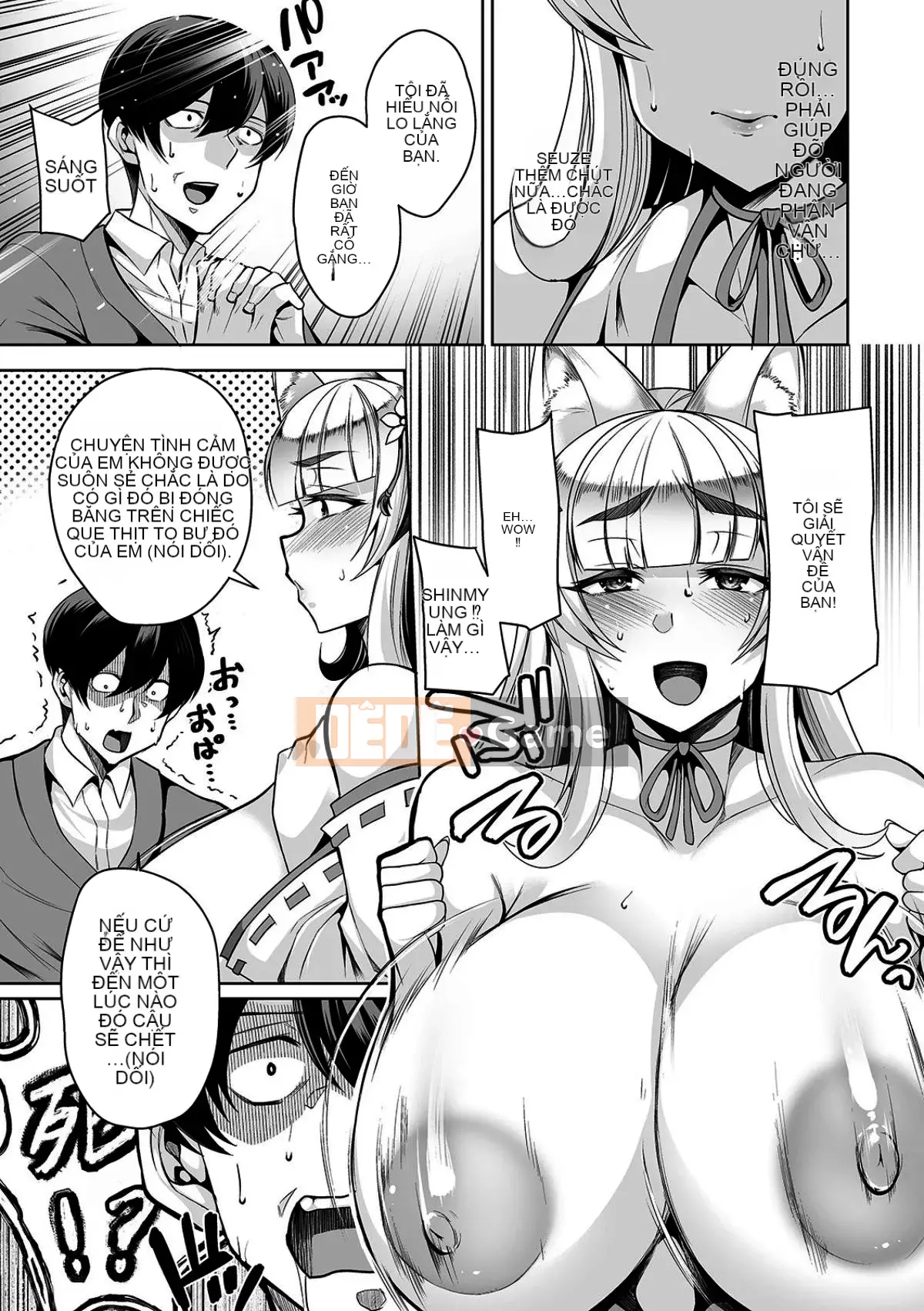 [Tamashii no Ekiga X Shinbashitsuki Hakujigogosha] (Truyện tranh cao cấp) [Nishida Megane] Bakunyuu Tsuma no Inshinami [Kỹ thuật số]