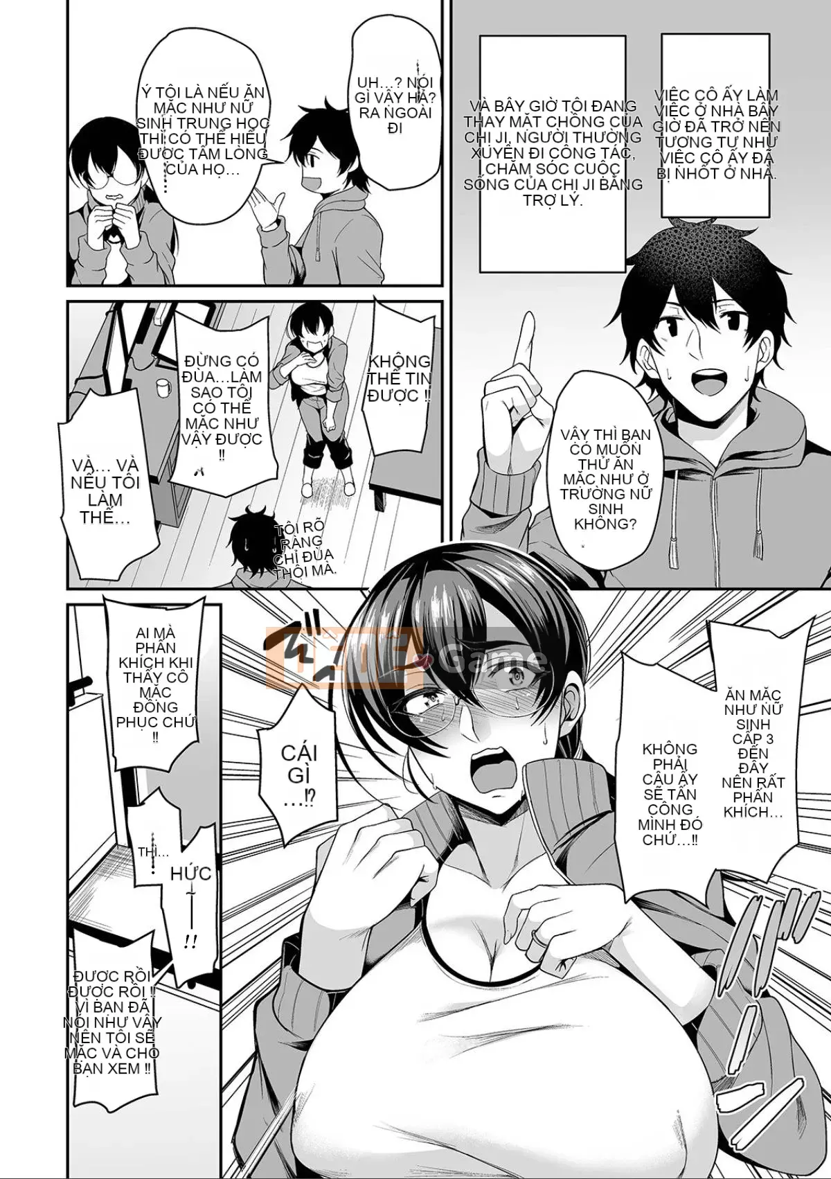 [Tamashii no Ekiga X Shinbashitsuki Hakujigogosha] (Truyện tranh cao cấp) [Nishida Megane] Bakunyuu Tsuma no Inshinami [Kỹ thuật số]