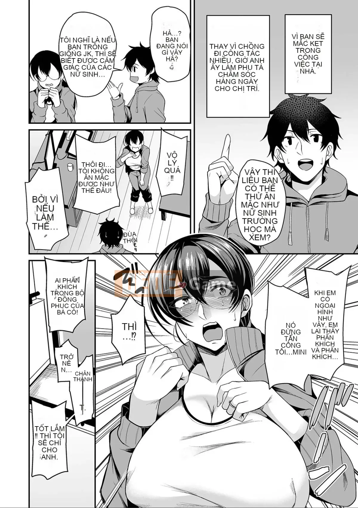 [Nishida Megane] Bakunyuu Tsuma no Inshinami [Kỹ thuật số]