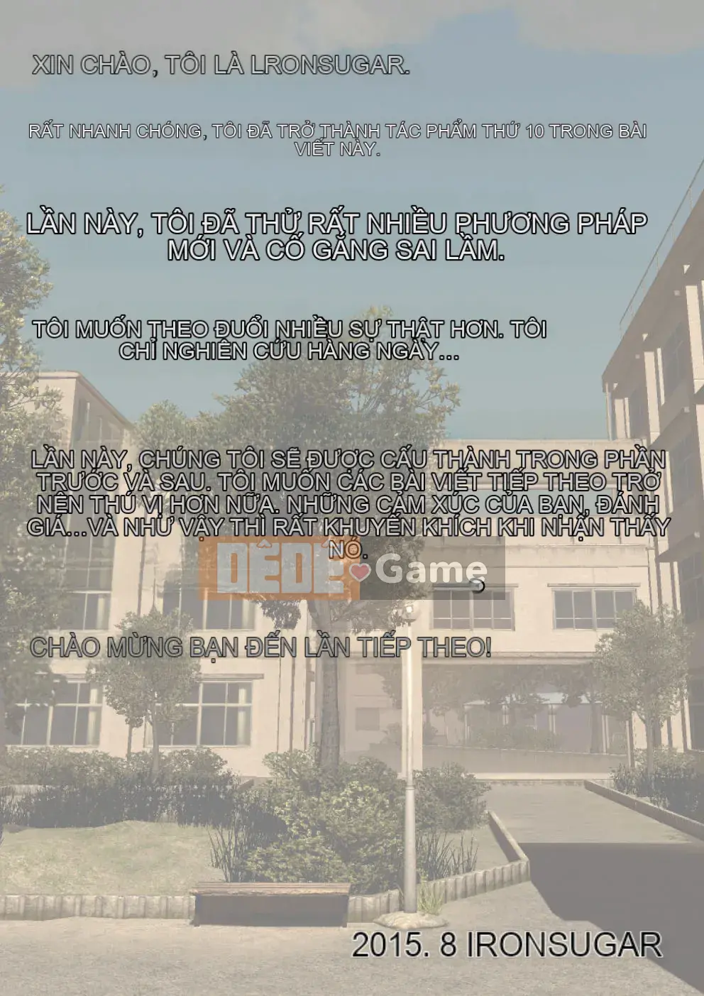 [IronSugar 'Iron Sugar'] Một thế giới nơi tôi là người duy nhất được phép làm bất cứ điều gì.
