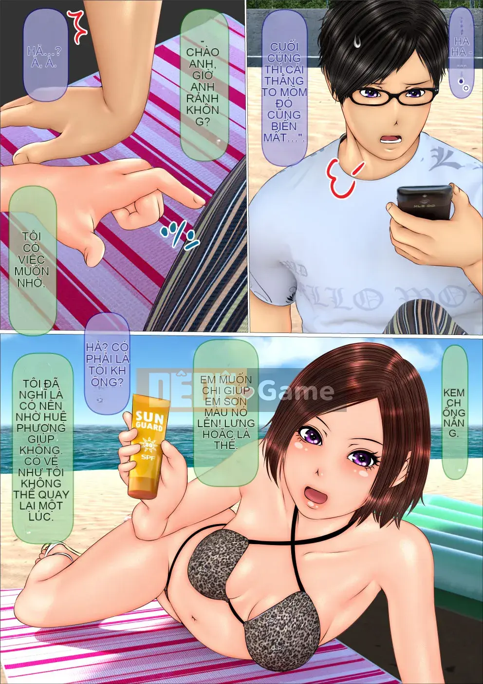 [IronSugar 'Iron Sugar'] Tôi đã mất trinh khi cùng chị gyaru đi du lịch biển