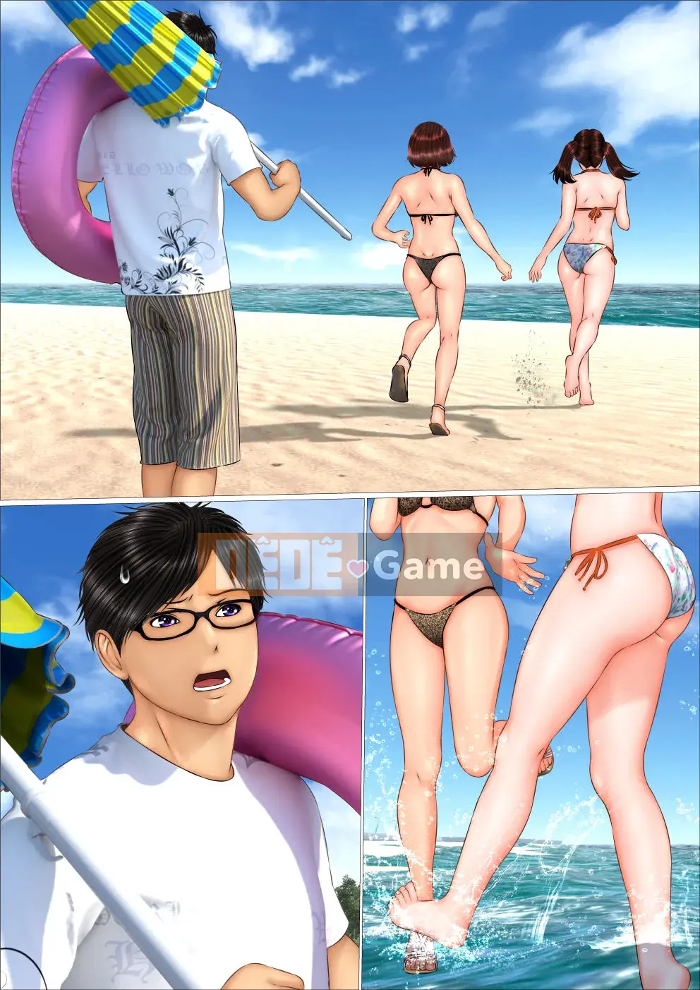 [IronSugar 'Iron Sugar'] Tôi đã mất trinh khi cùng chị gyaru đi du lịch biển