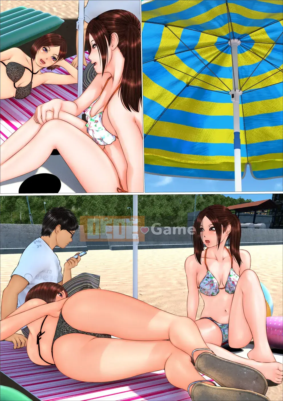 [IronSugar 'Iron Sugar'] Tôi đã mất trinh khi cùng chị gyaru đi du lịch biển