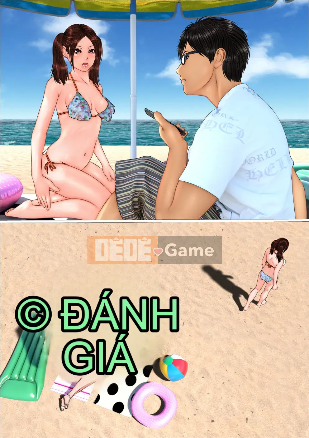 [IronSugar 'Iron Sugar'] Tôi đã mất trinh khi cùng chị gyaru đi du lịch biển