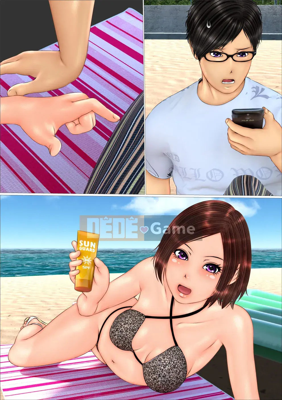 [IronSugar 'Iron Sugar'] Tôi đã mất trinh khi cùng chị gyaru đi du lịch biển