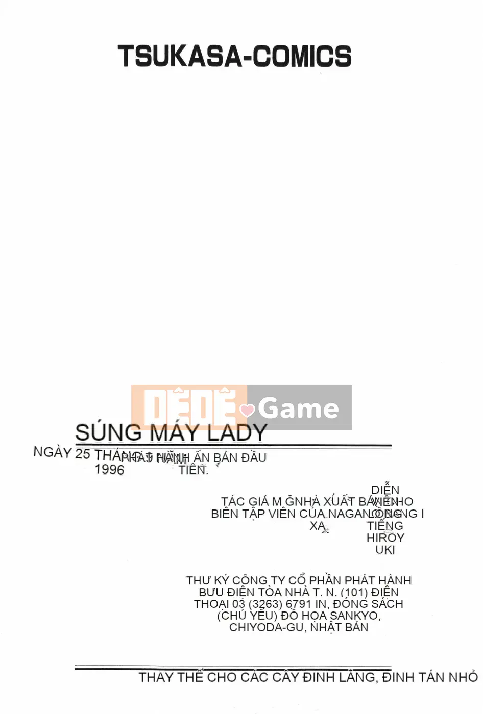 [MG Joe] Súng máy LADY