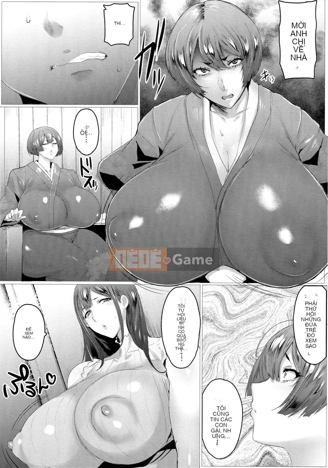 [Akikusa Peperon] Mẹ và con gái đang ăn