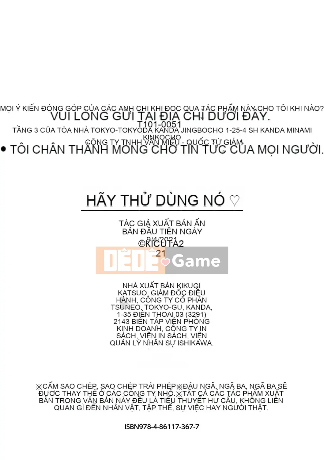 [Kikuta] Hãy thử đi