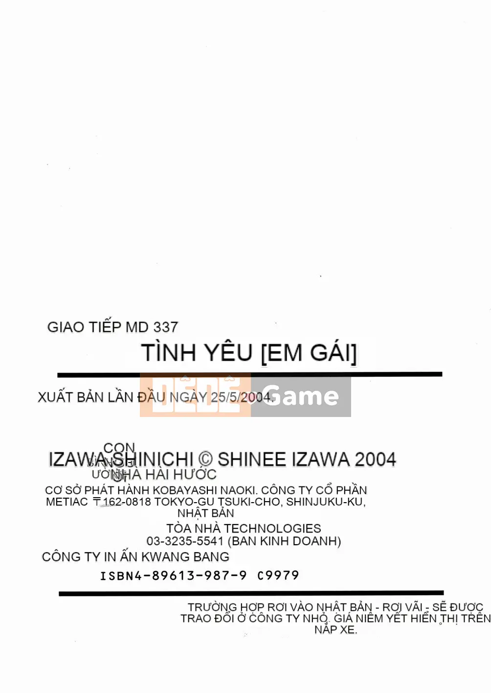 [Izawa Shinichi] YÊU em gái