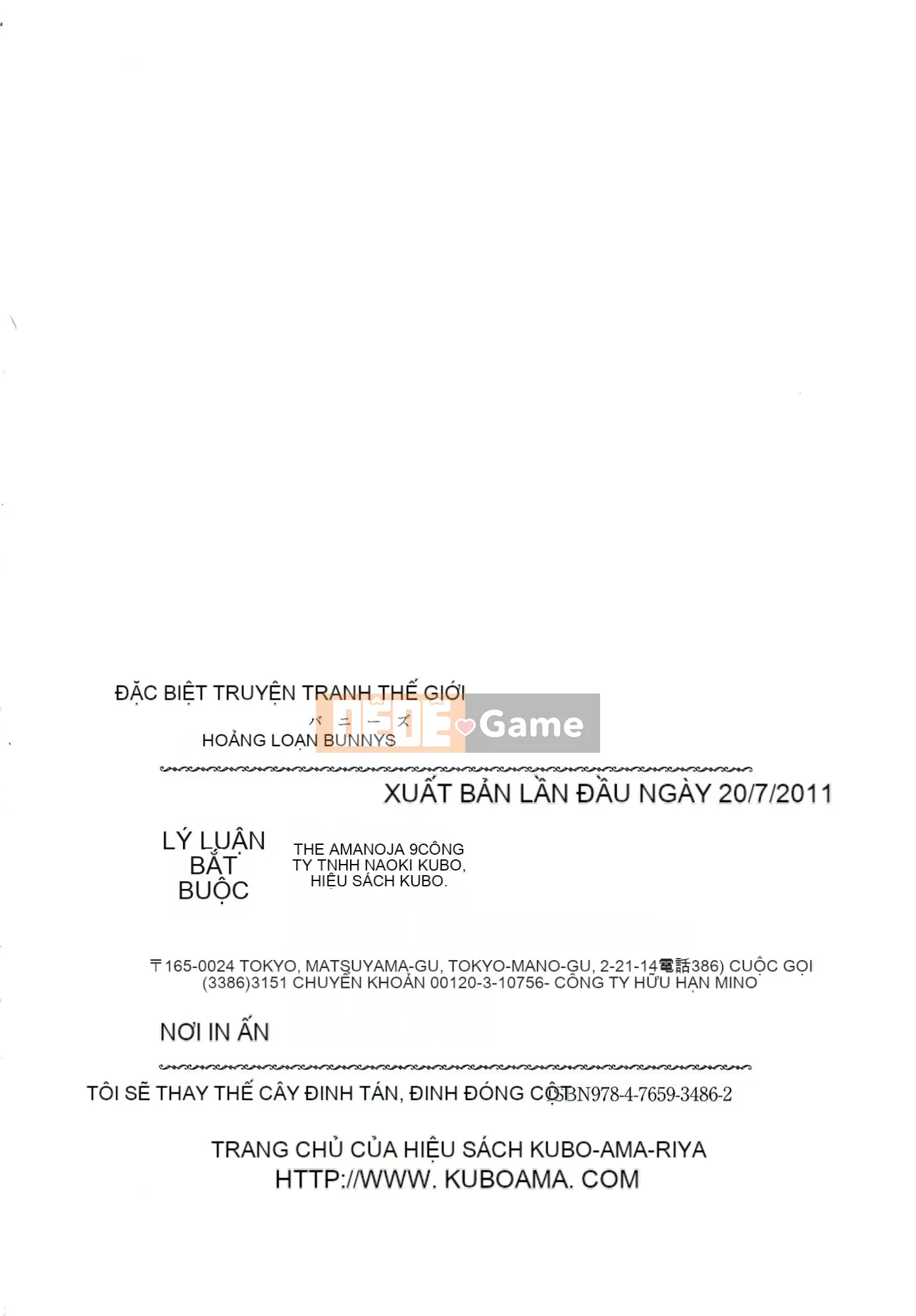 [The Amanoja9] BUNNYS Hoảng sợ