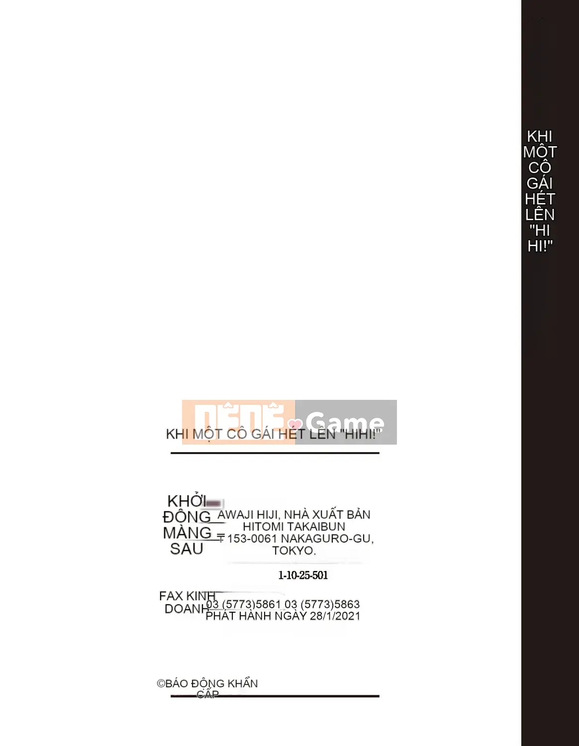 [Awajihimeji] Cô gái nói, "Higii!