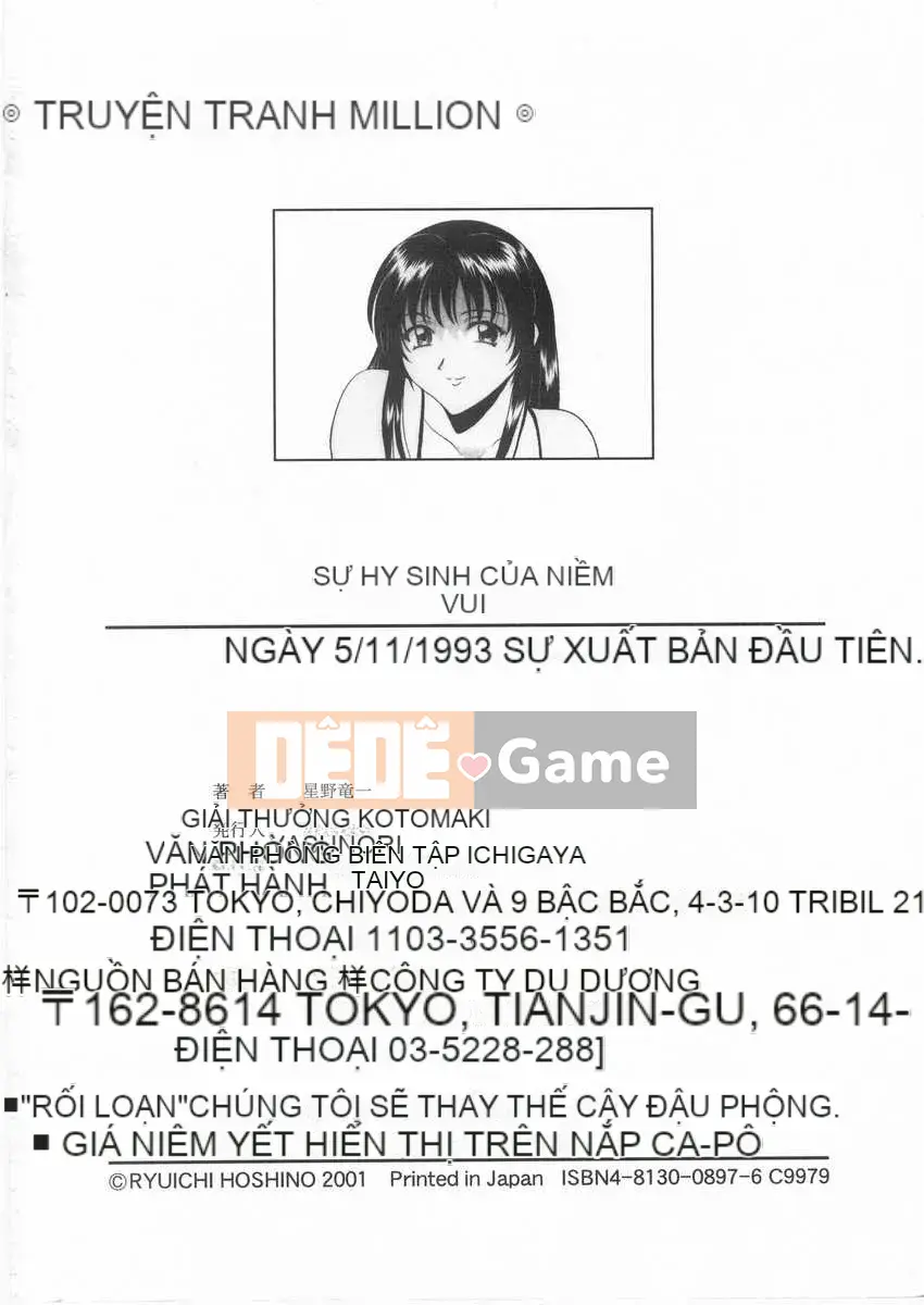 [Ryuichi Hoshino] Hy sinh niềm vui