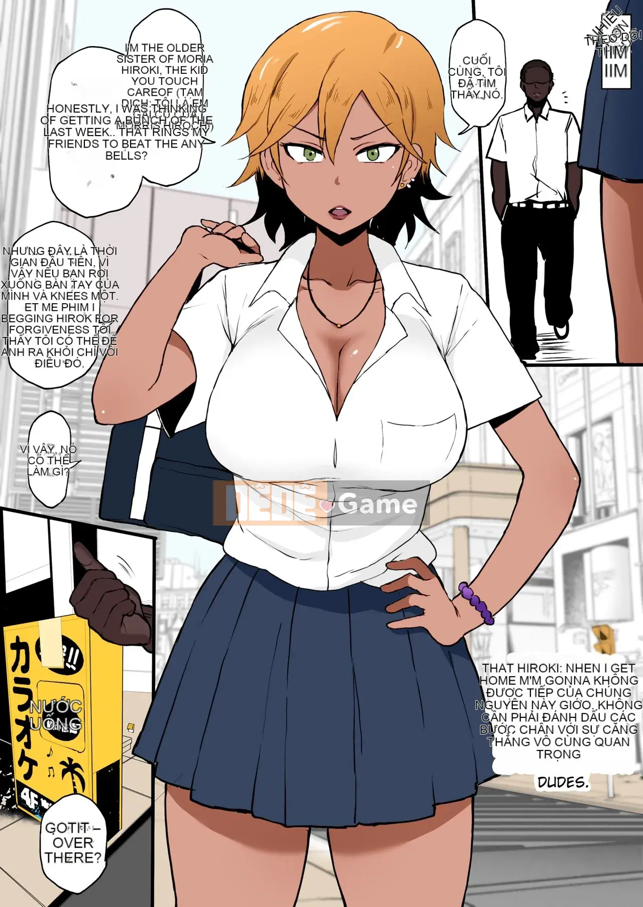 Sân thượng MC học sinh chuyển trường màu đen NTR 1-4 (màu trên)