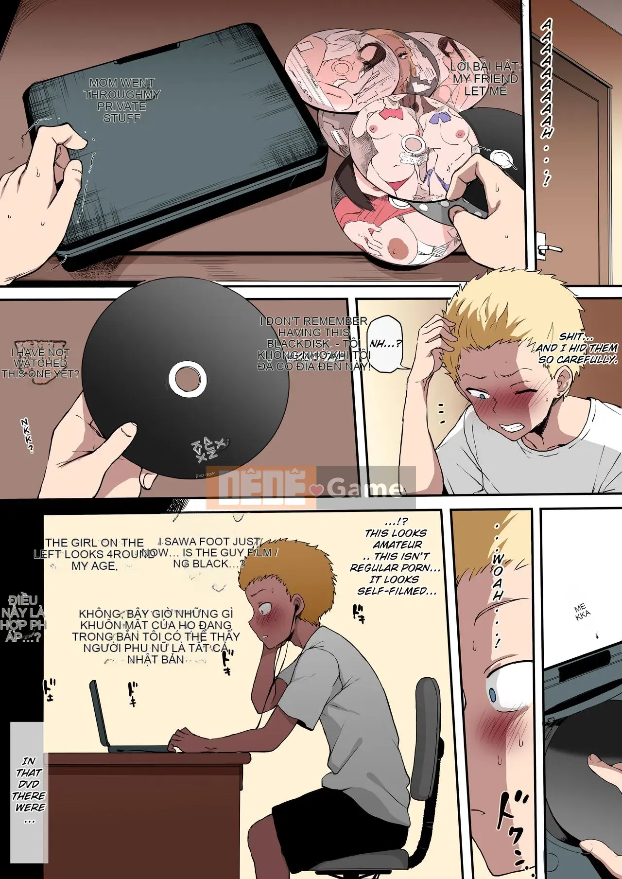 Sân thượng MC học sinh chuyển trường màu đen NTR 1-4 (màu trên)