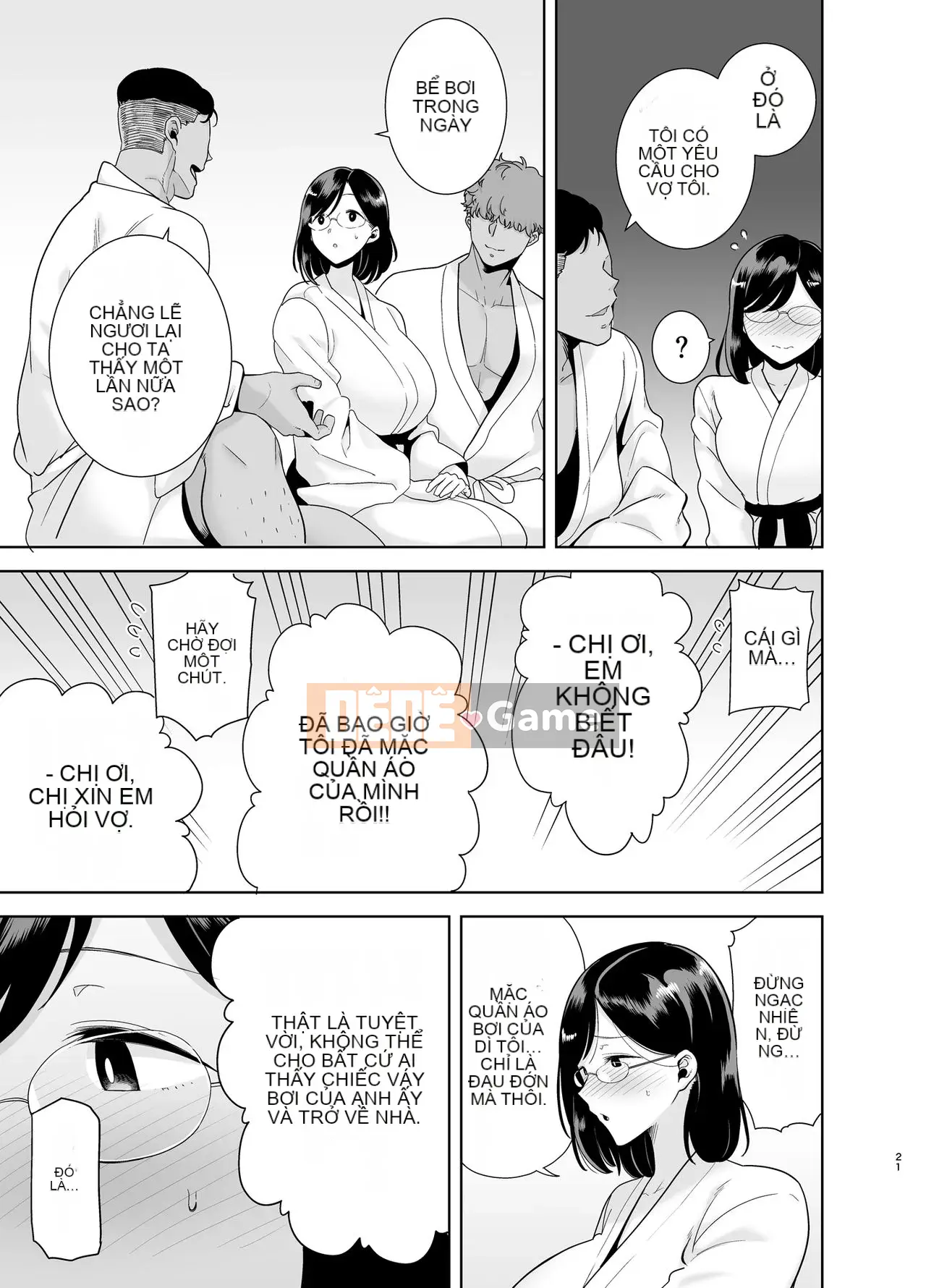 [CHƠI BÚP BÊ (Kurosu Gatari)] Natsutsuma ~Natsu, Ryokan, Vợ rơi vào tay Nampa Men~